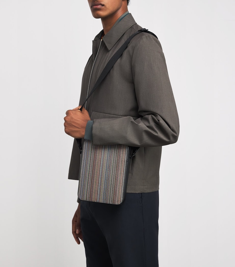 Coated Canvas Signature Stripe Cross-Body Bag PRINTED Image 2