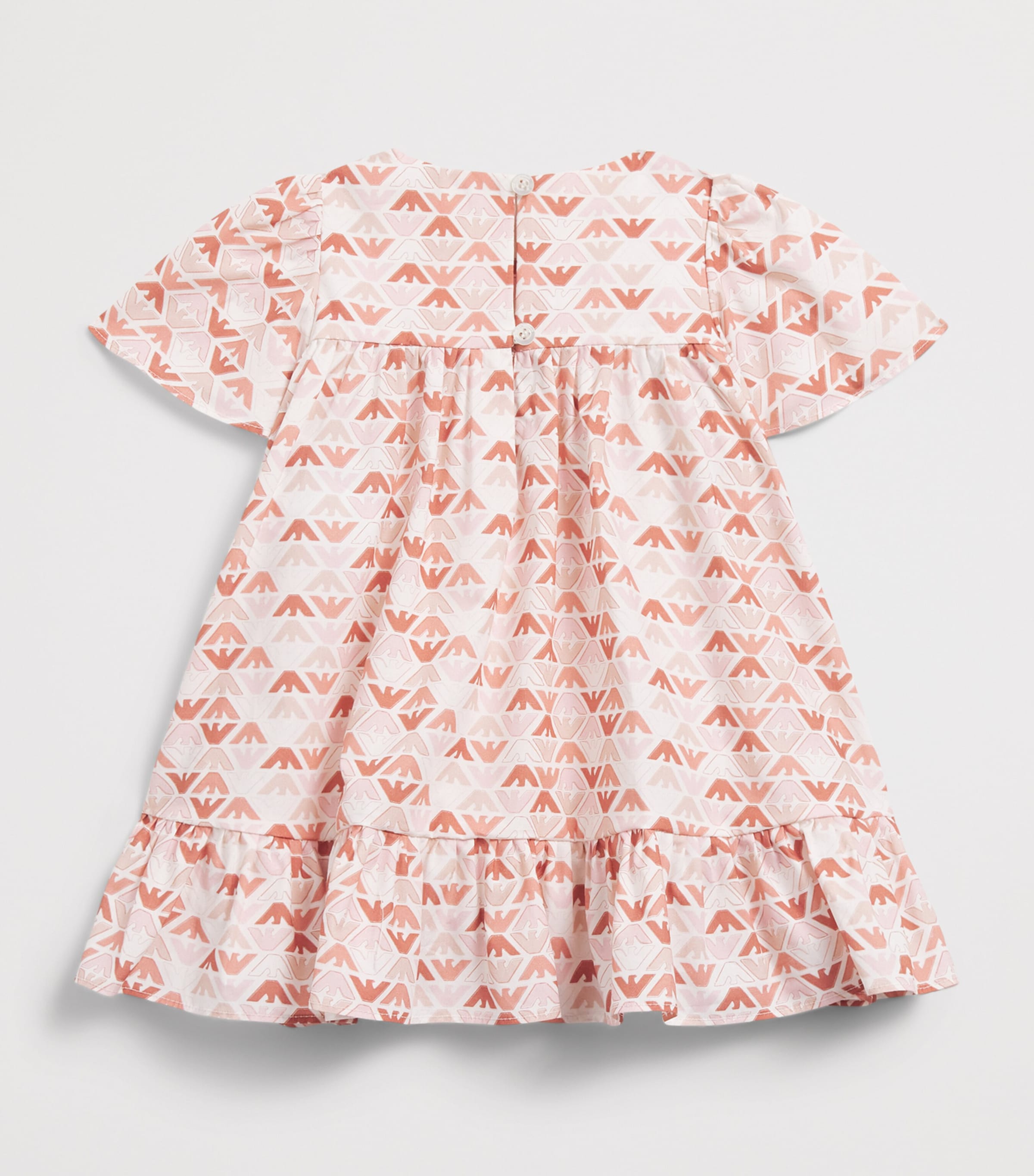 Emporio Armani Kids Logo Print Dress (6-36 Months) Eagle Fant . Image 2