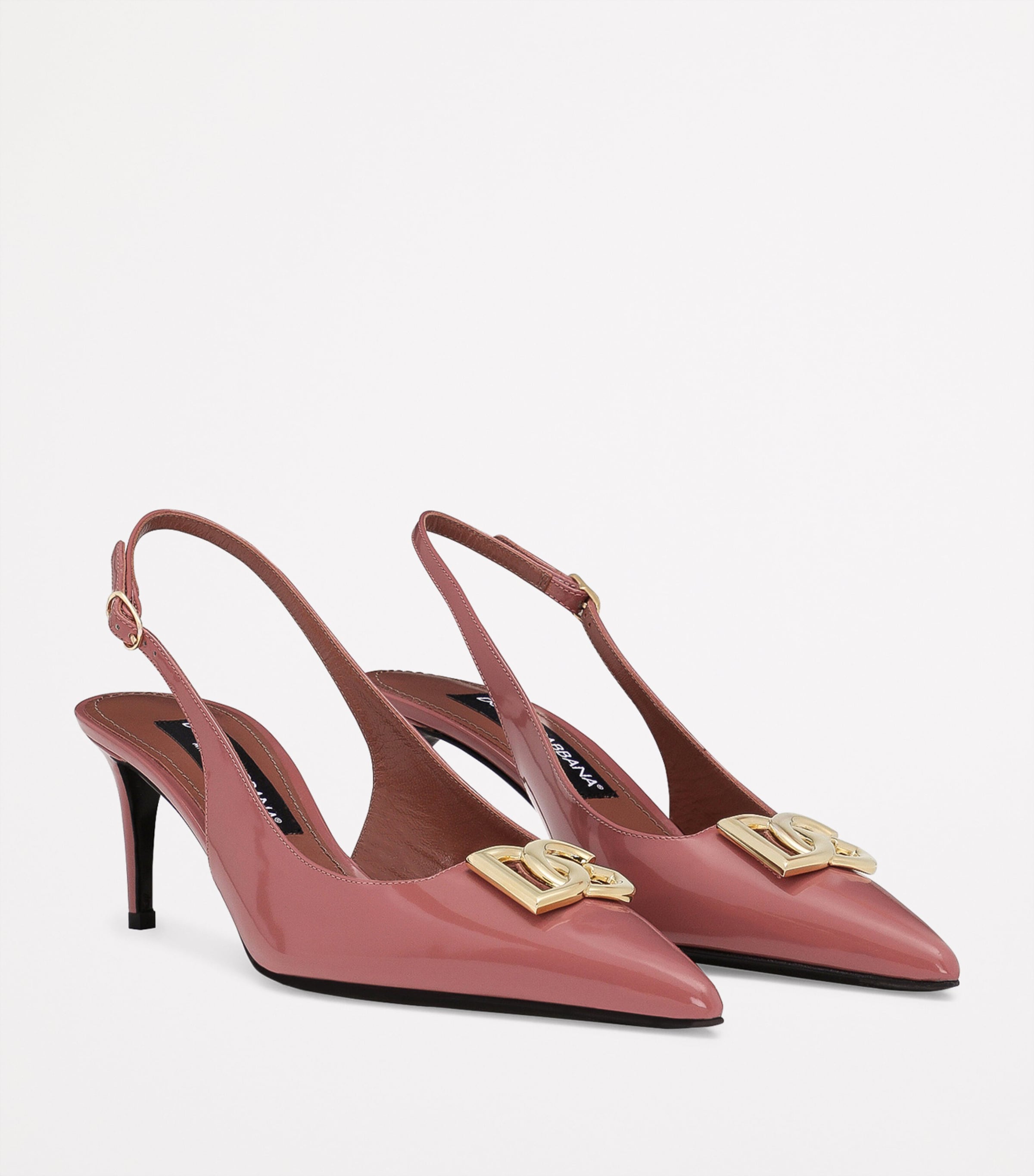 Patent Leather Slingback Pumps 60 80999-BLACK Image 2