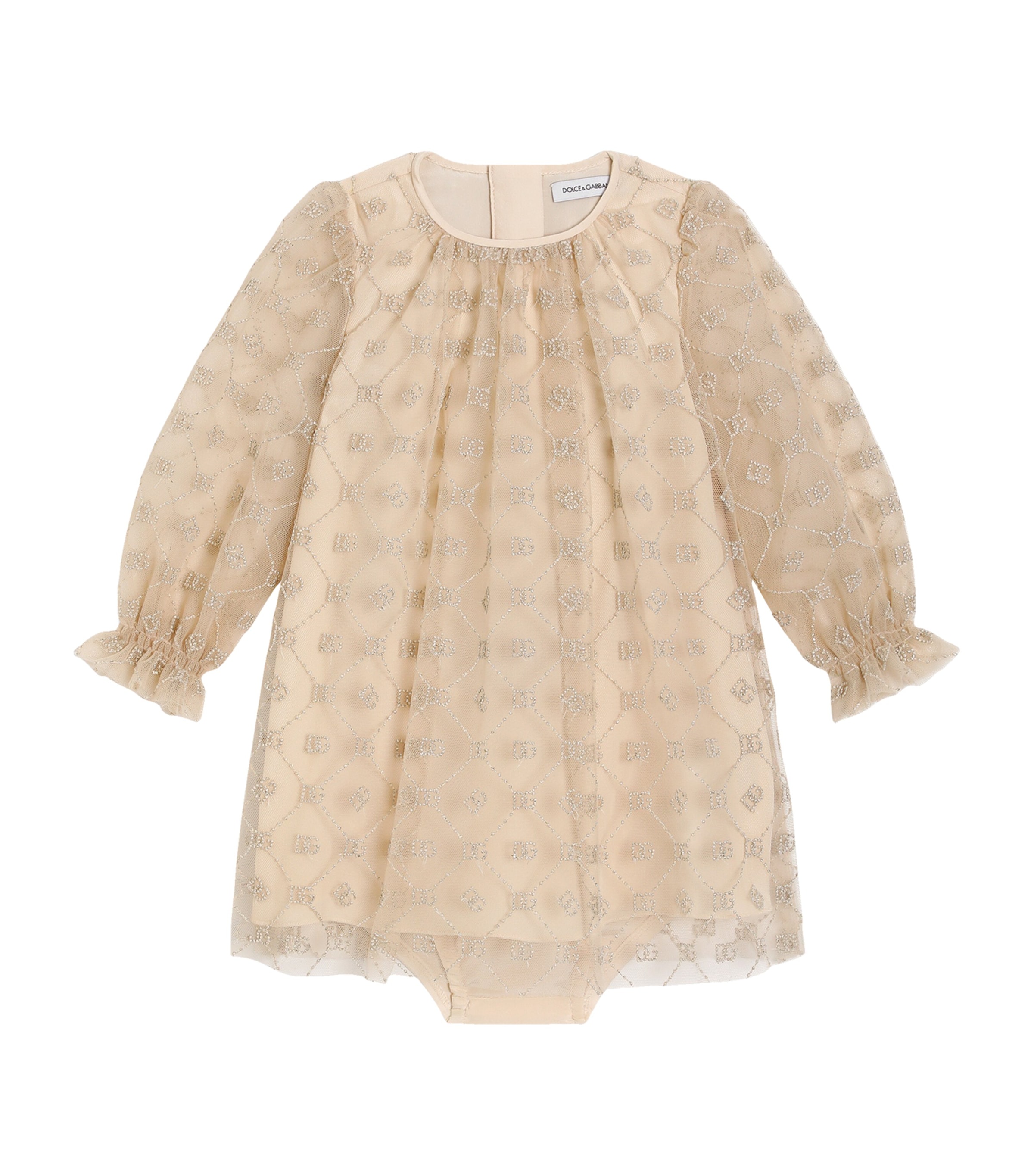 Dolce & Gabbana Kids' Tulle Embellished Dress And Trousers Set