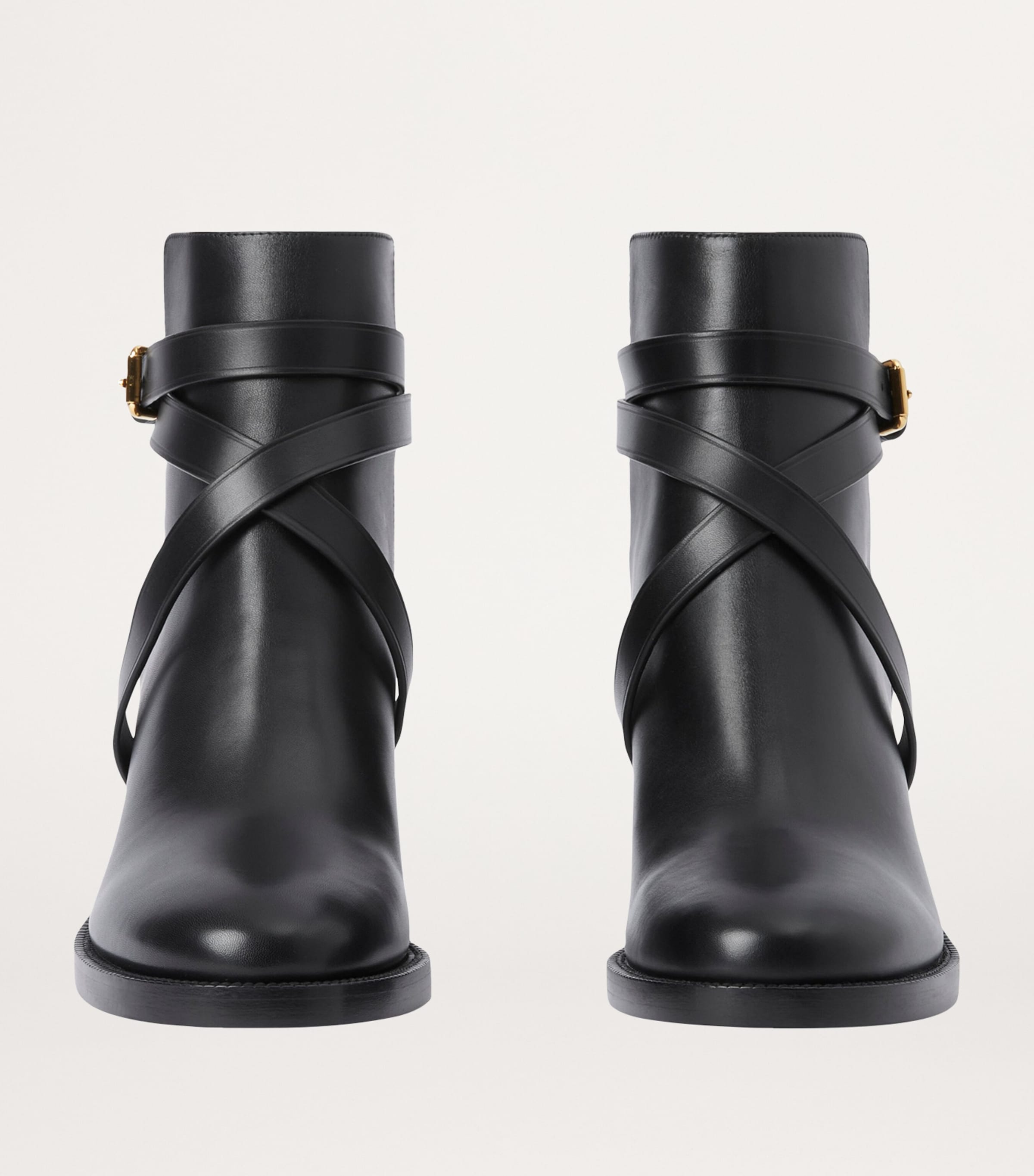 Check Ankle Boots 70 BLACK-ARCHIVE BEIGE Image 2