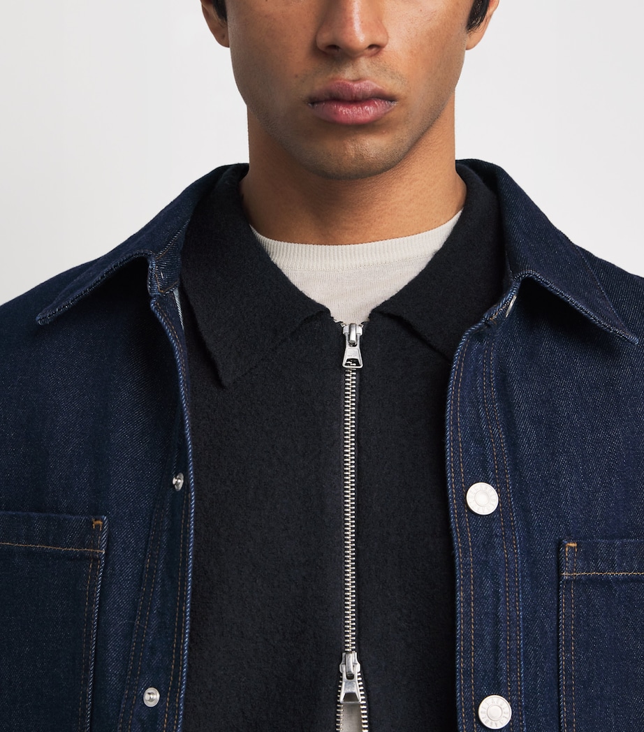 Wool Jonas Overshirt NAVY BLUE Image 6