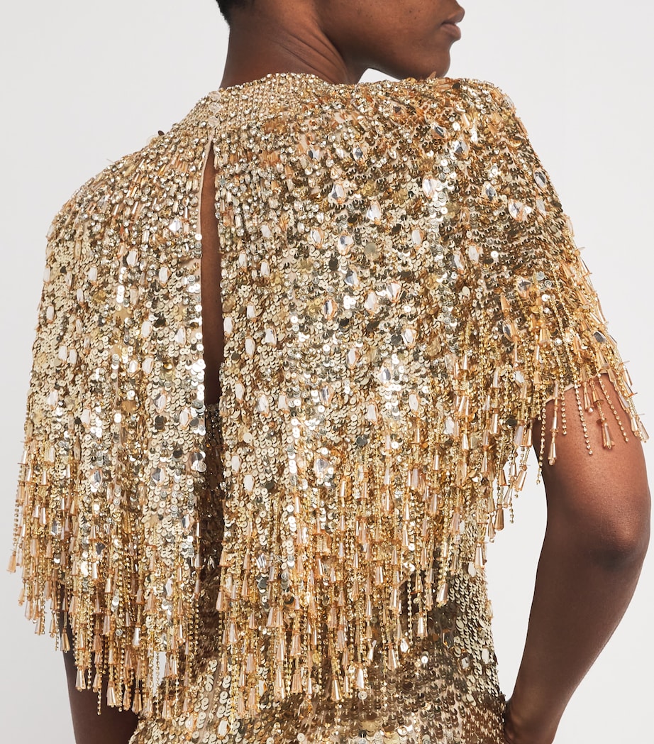 Beaded Chantelle Cape 2120 CSHMRE T G BDNG Image 6