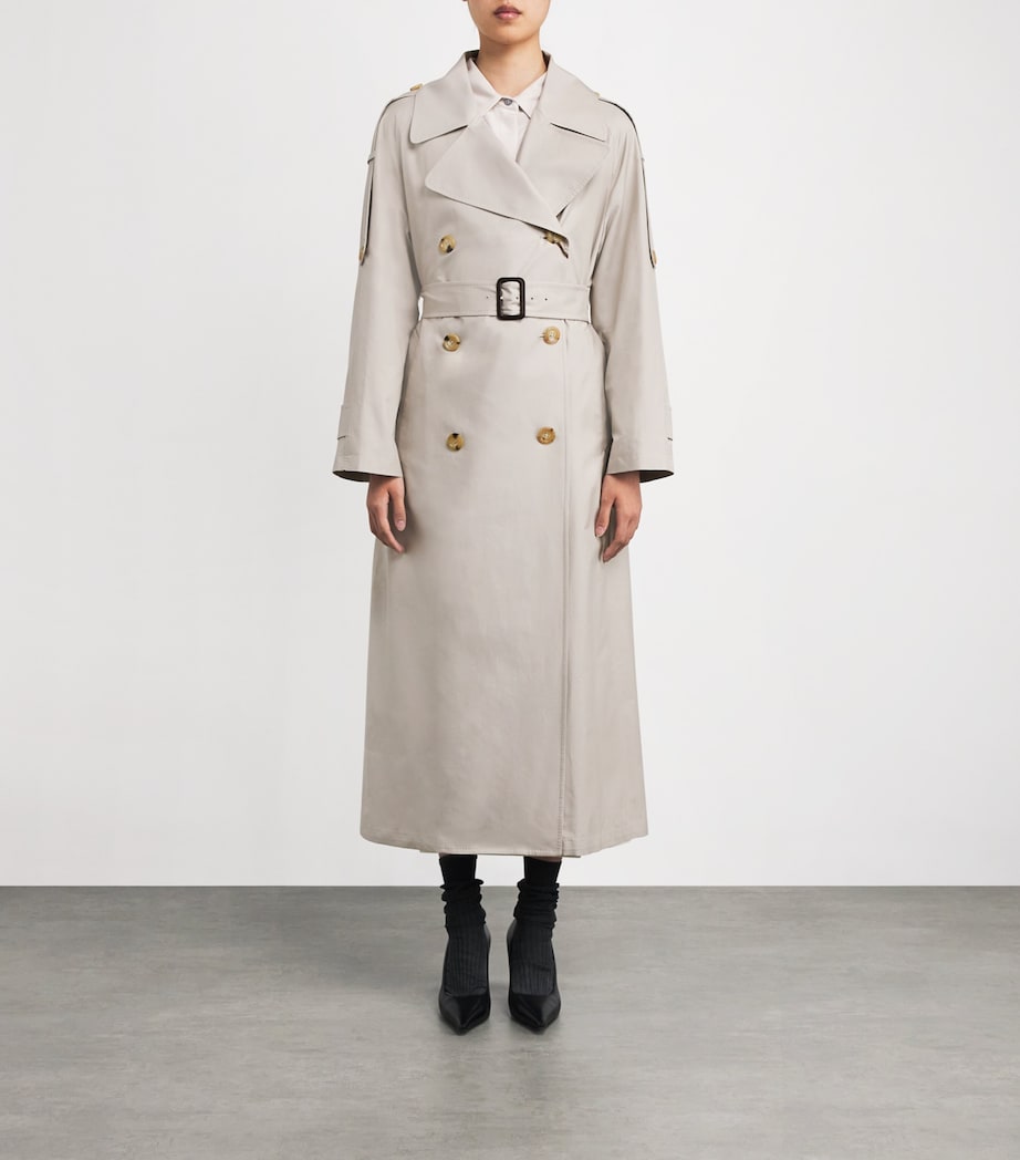 Belted Trench Coat ECRU Image 3
