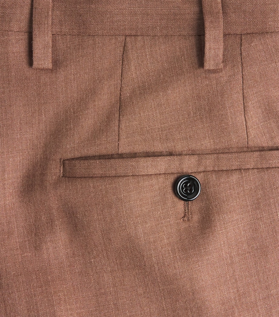 Cotton-Blend Paris Trousers 430 BROWN Image 5