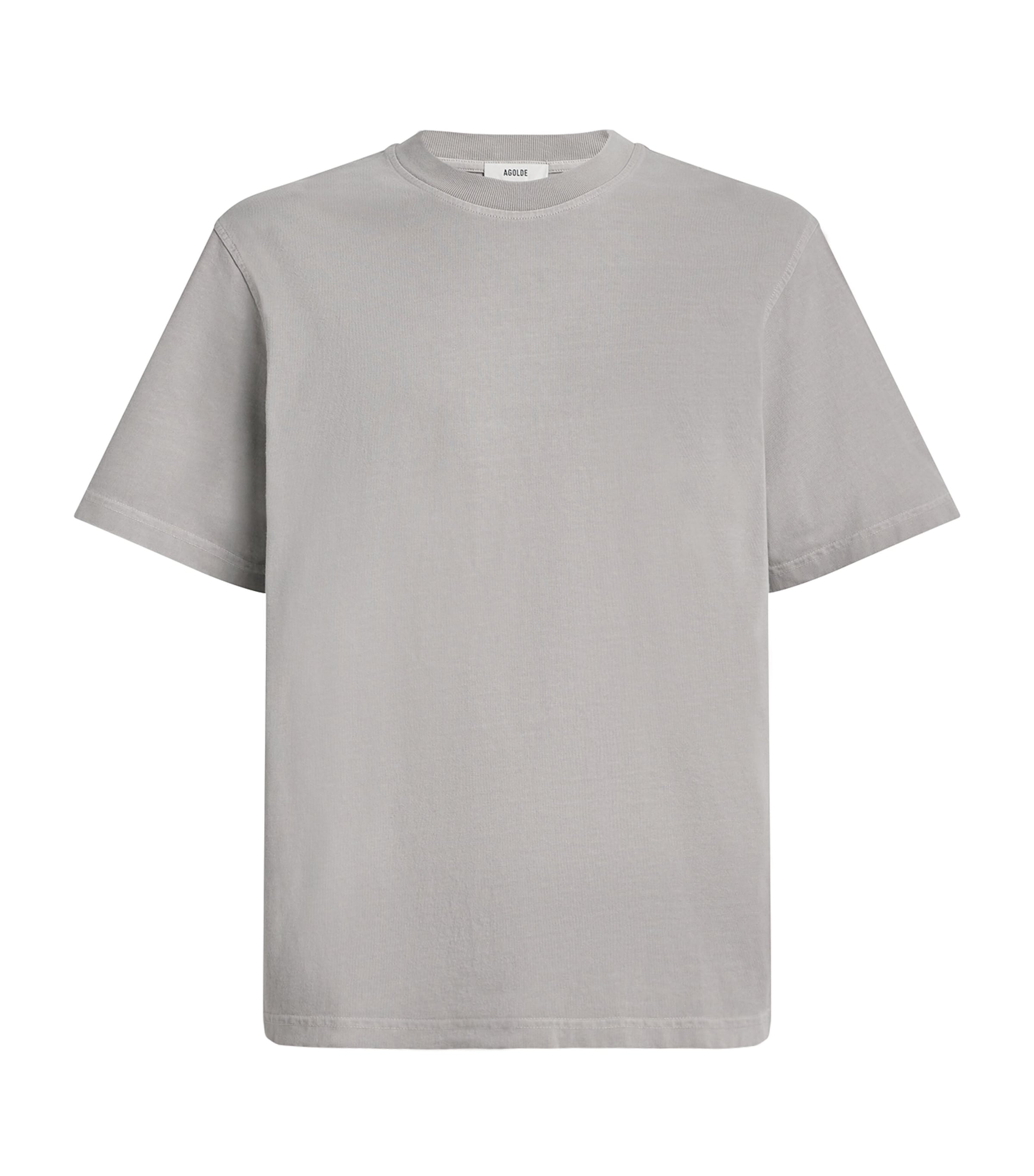 Agolde Cotton Asha T-shirt In Metallic