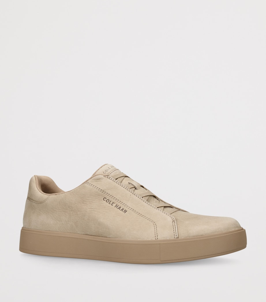Cole Haan Leather GrandPrø Luxe Slip-On Sneakers Beige Image 3