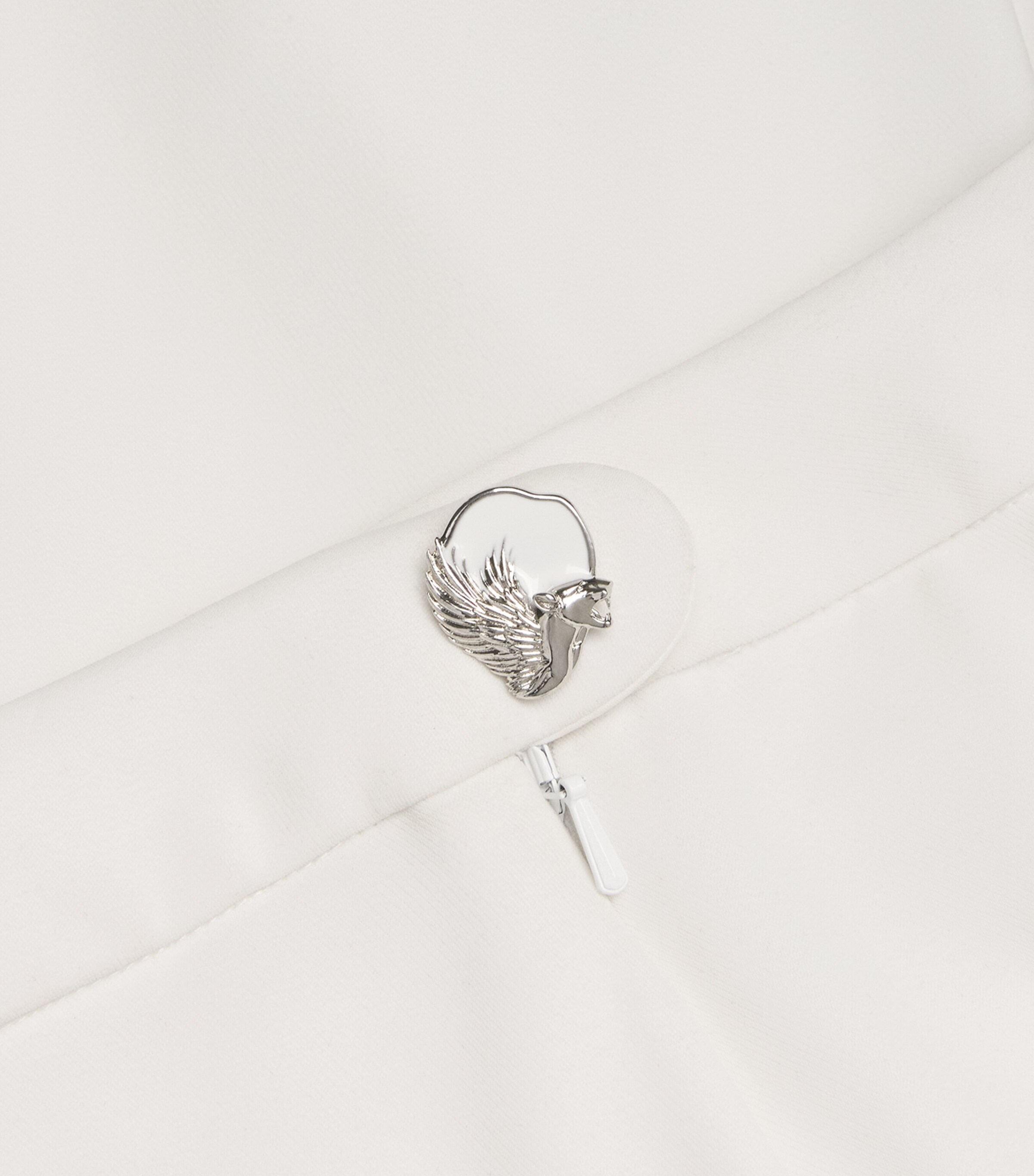 Flared High-Rise Tailored Trousers WHITE Image 5