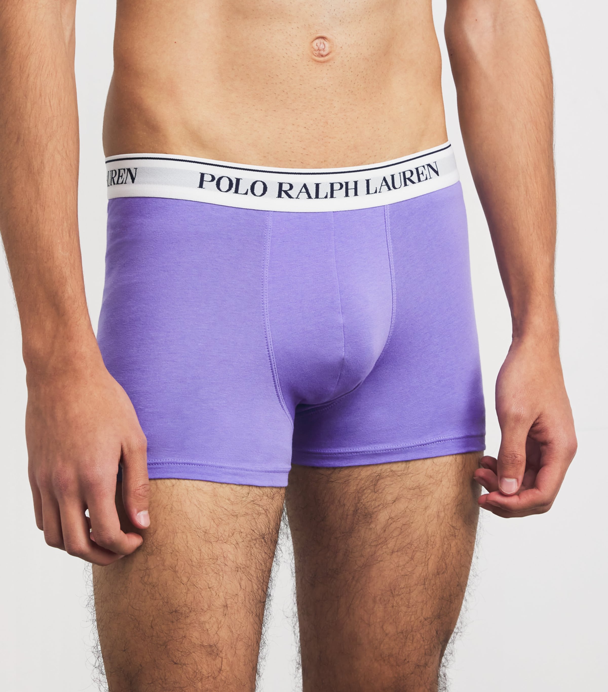 Stretch-Cotton Classic Trunks (Pack of 3) PRPL/BRD/BLU/PNK/NVY Image 2