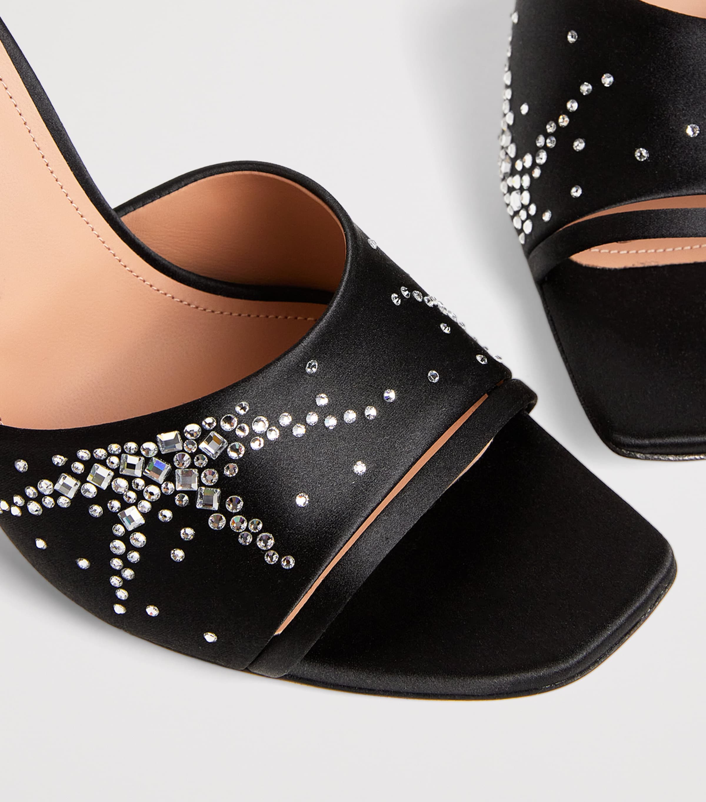 Crystal-Embellished Roxanne Mules 90 BLACK Image 7