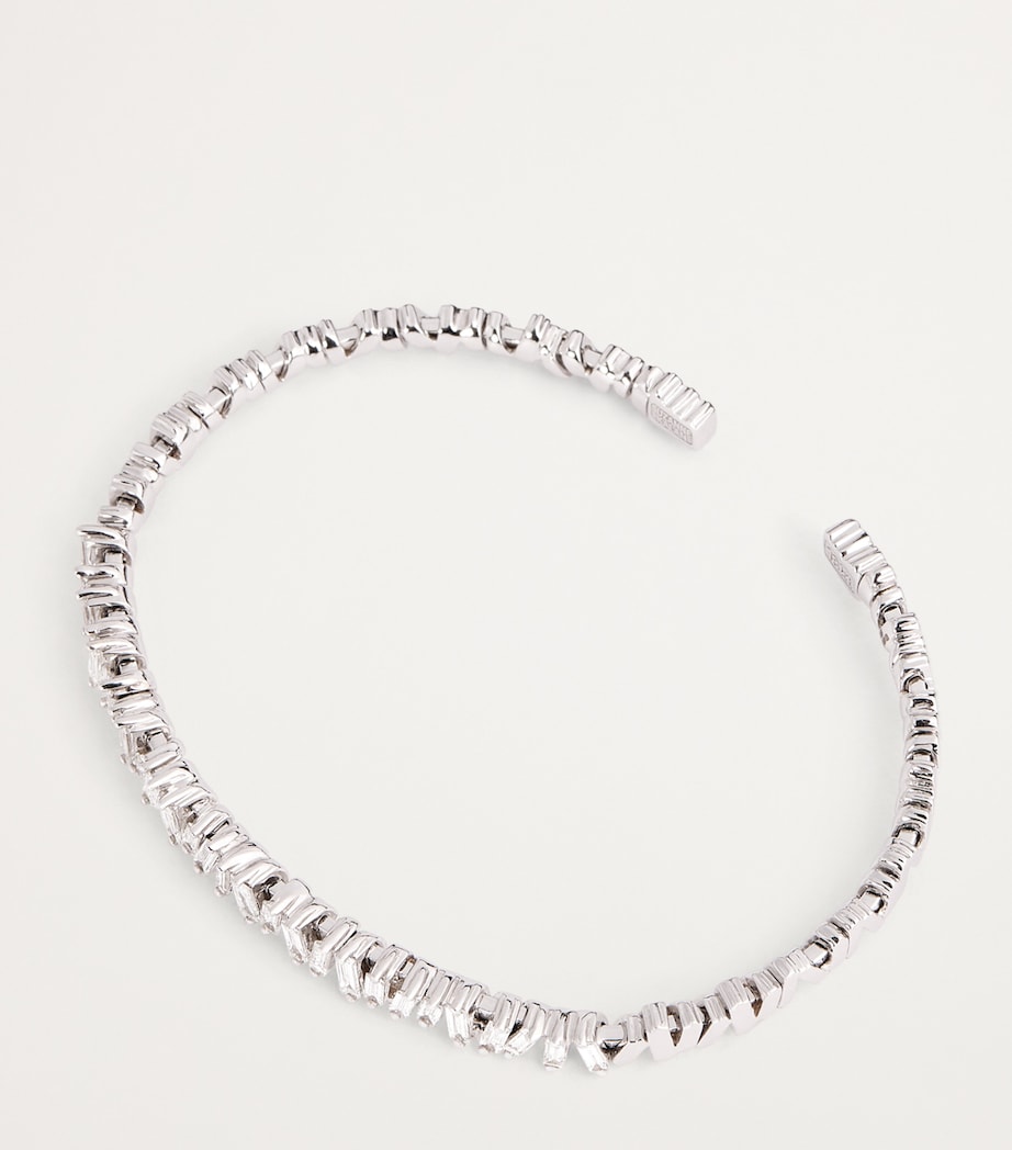 White Gold and Diamond Classic Bangle 18K WG/WD Image 4