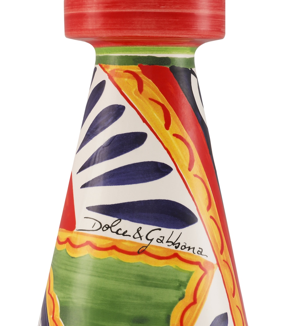 Dolce&Gabbana Casa Large Ceramic Candle Holder Carretto Image 3