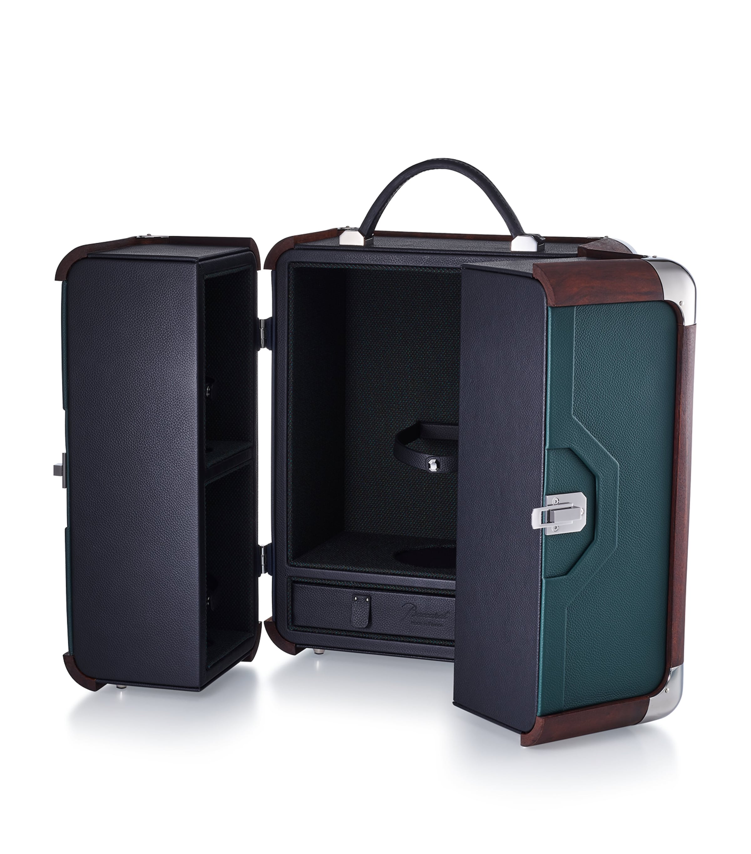 Baccarat Leather-Oak Louxor OctogoneTrunk Clear Image 3