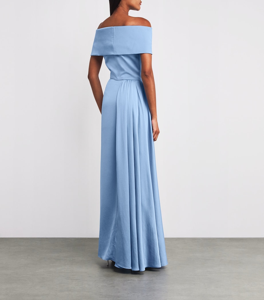 Charmeuse Off-The-Shoulder Philomena Gown CEL Image 3