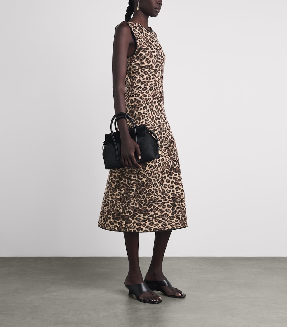 Toccin Womens Wool Alessia Midi Dress Image 2