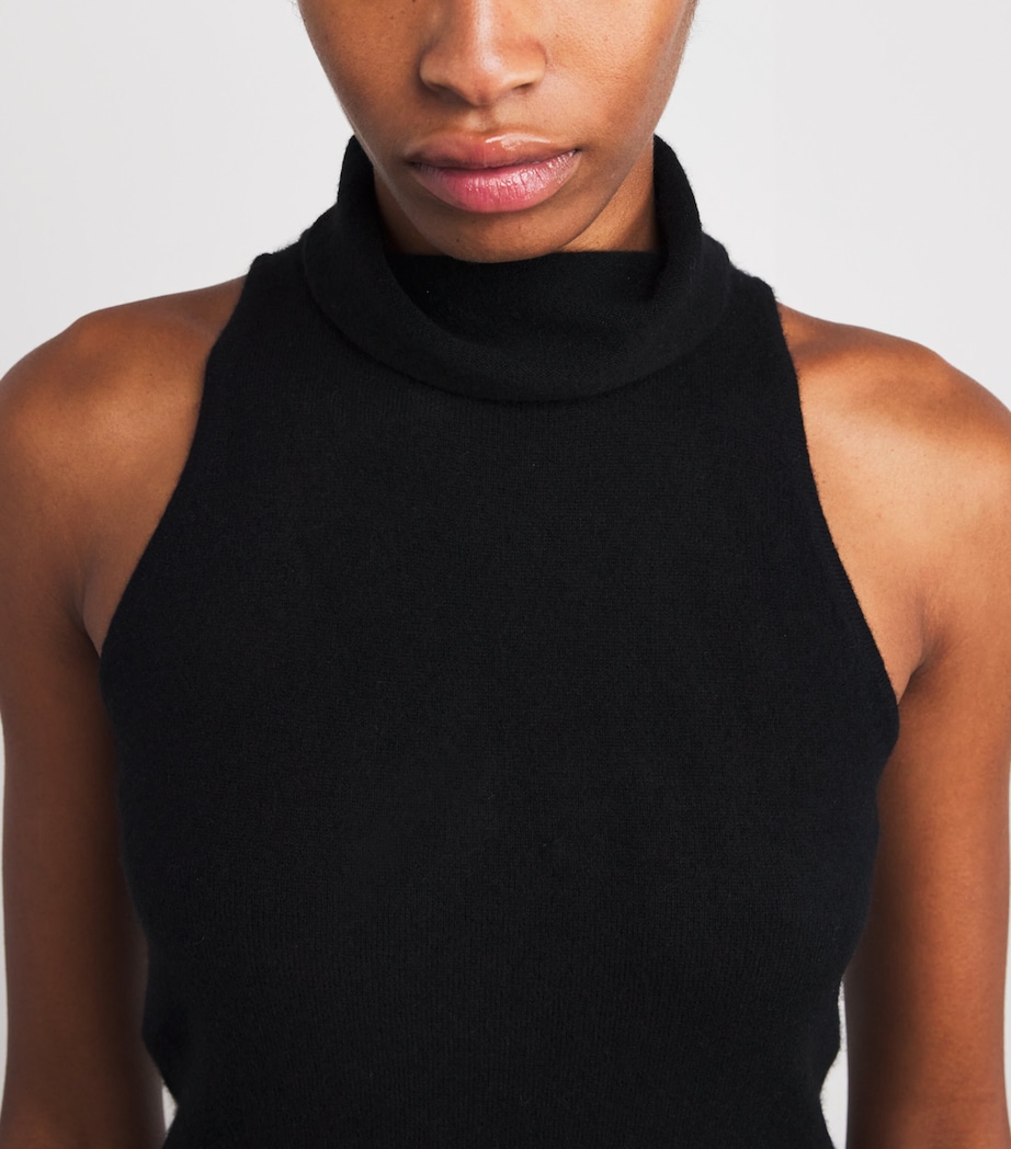 Cashmere Vida Sweater Vest BLACK Image 6