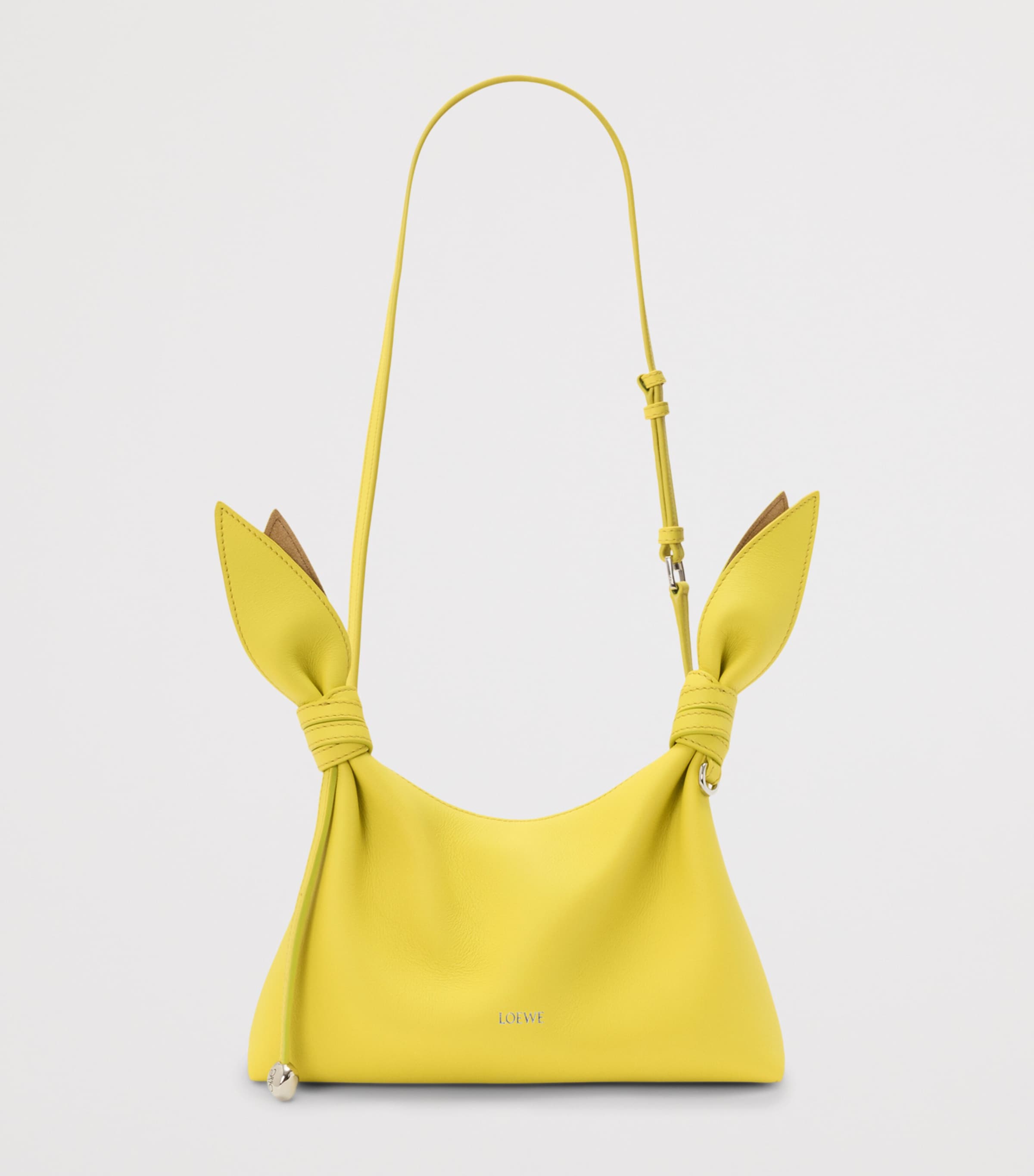 LOEWE Mini Leather Scarf Shoulder Bag Lemon Image 8