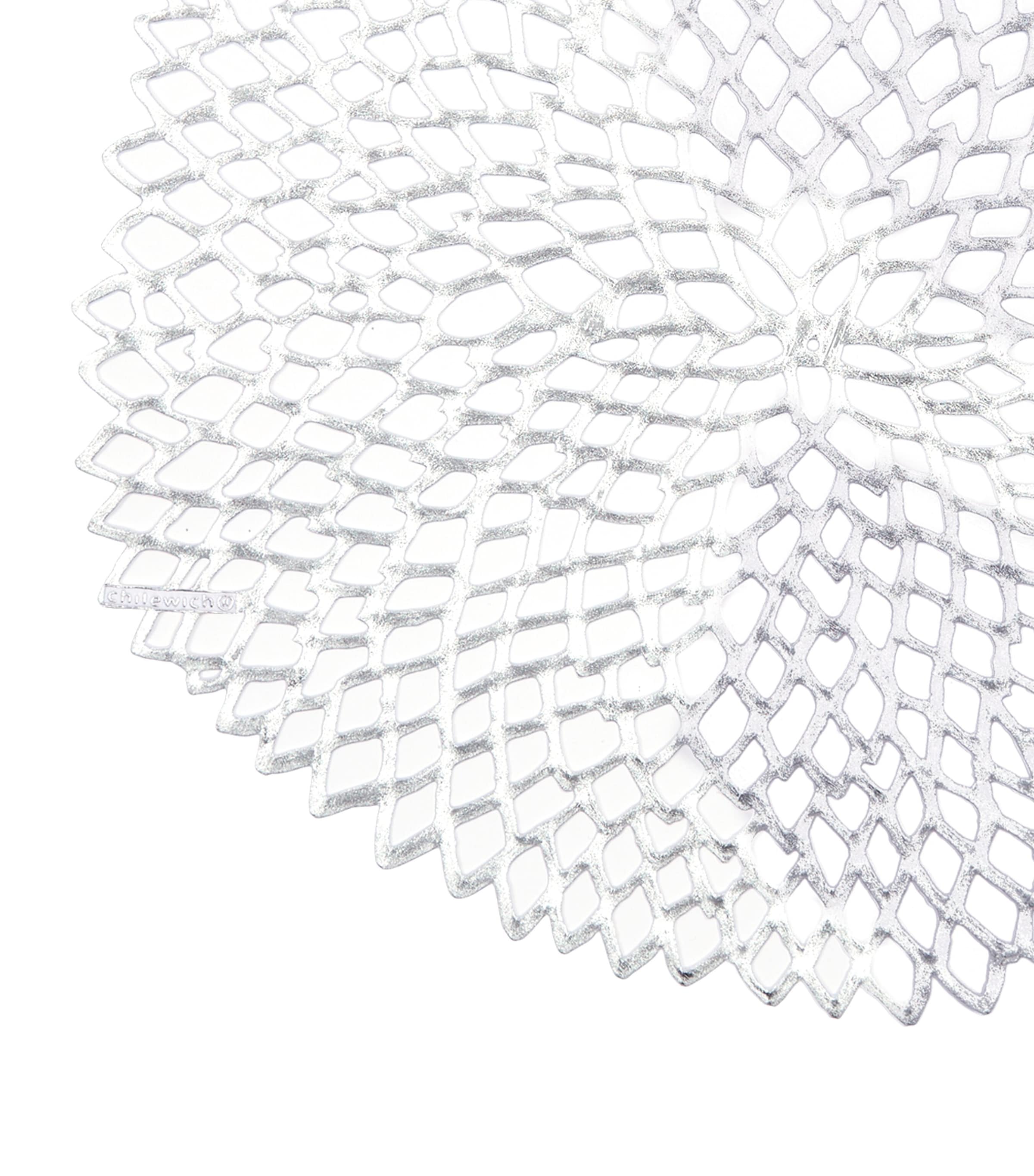 Dahlia Round Placemat (40cm) SILVER Image 2