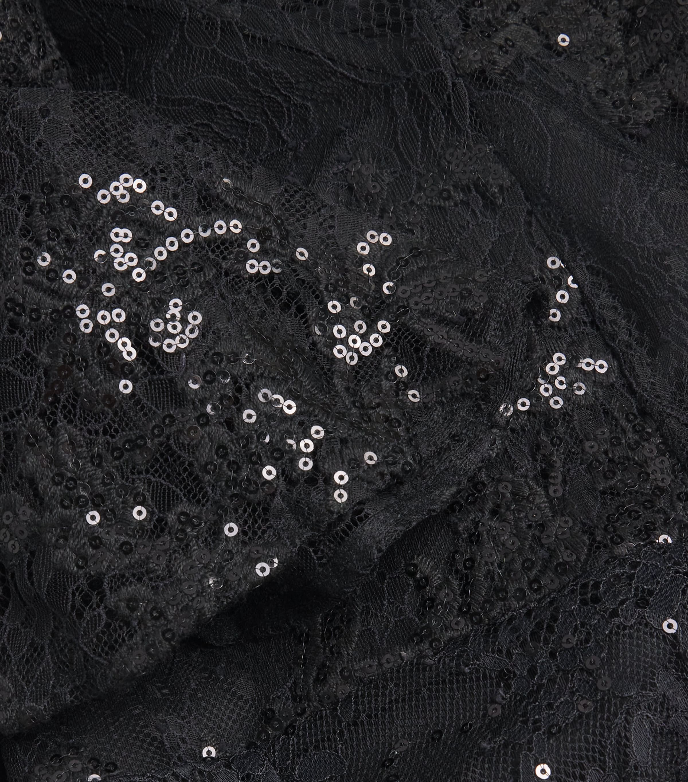 Lace Maxi Dress BLACK Image 5