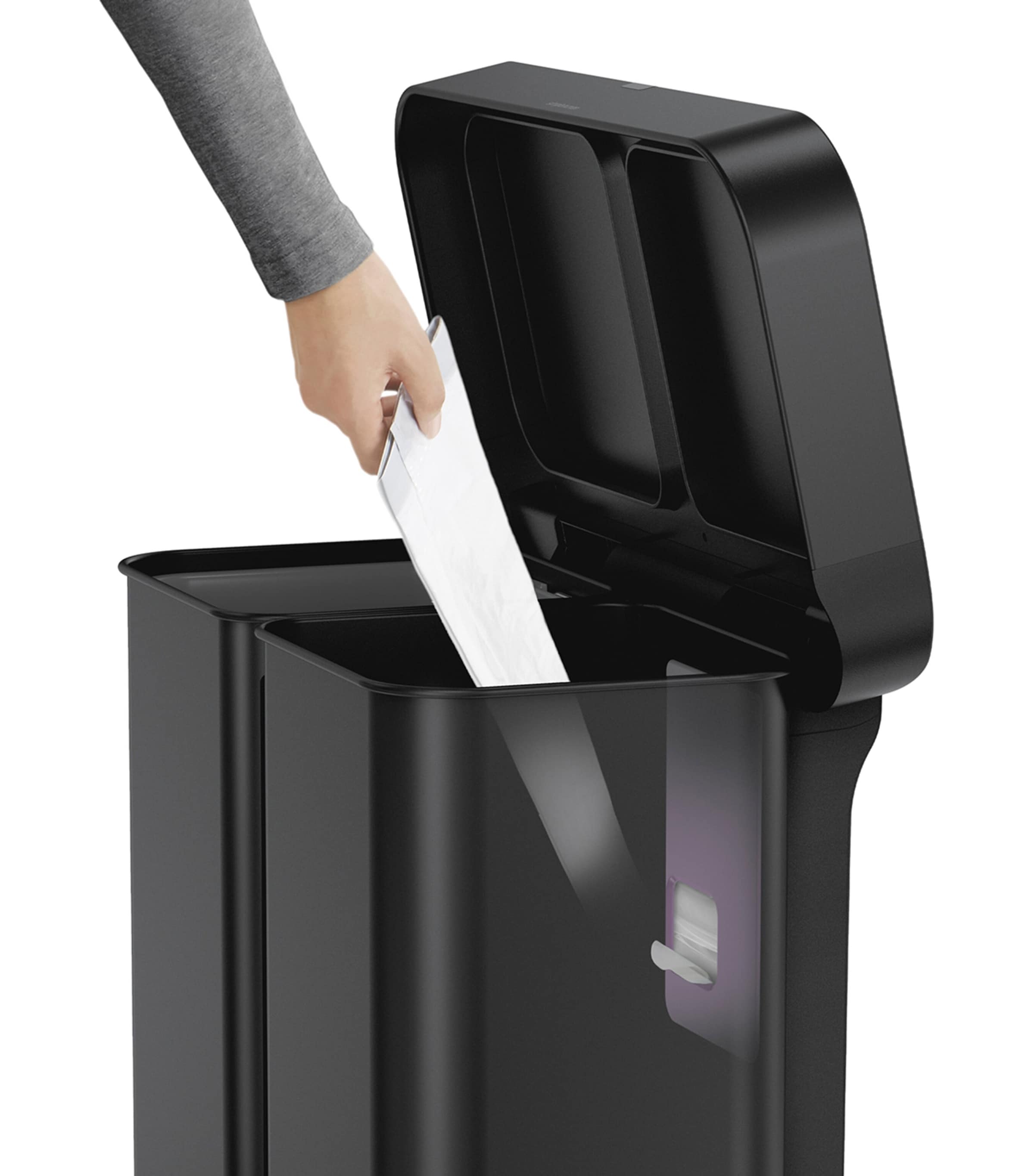Recycler Sensor Bin (58L) BLACK Image 6