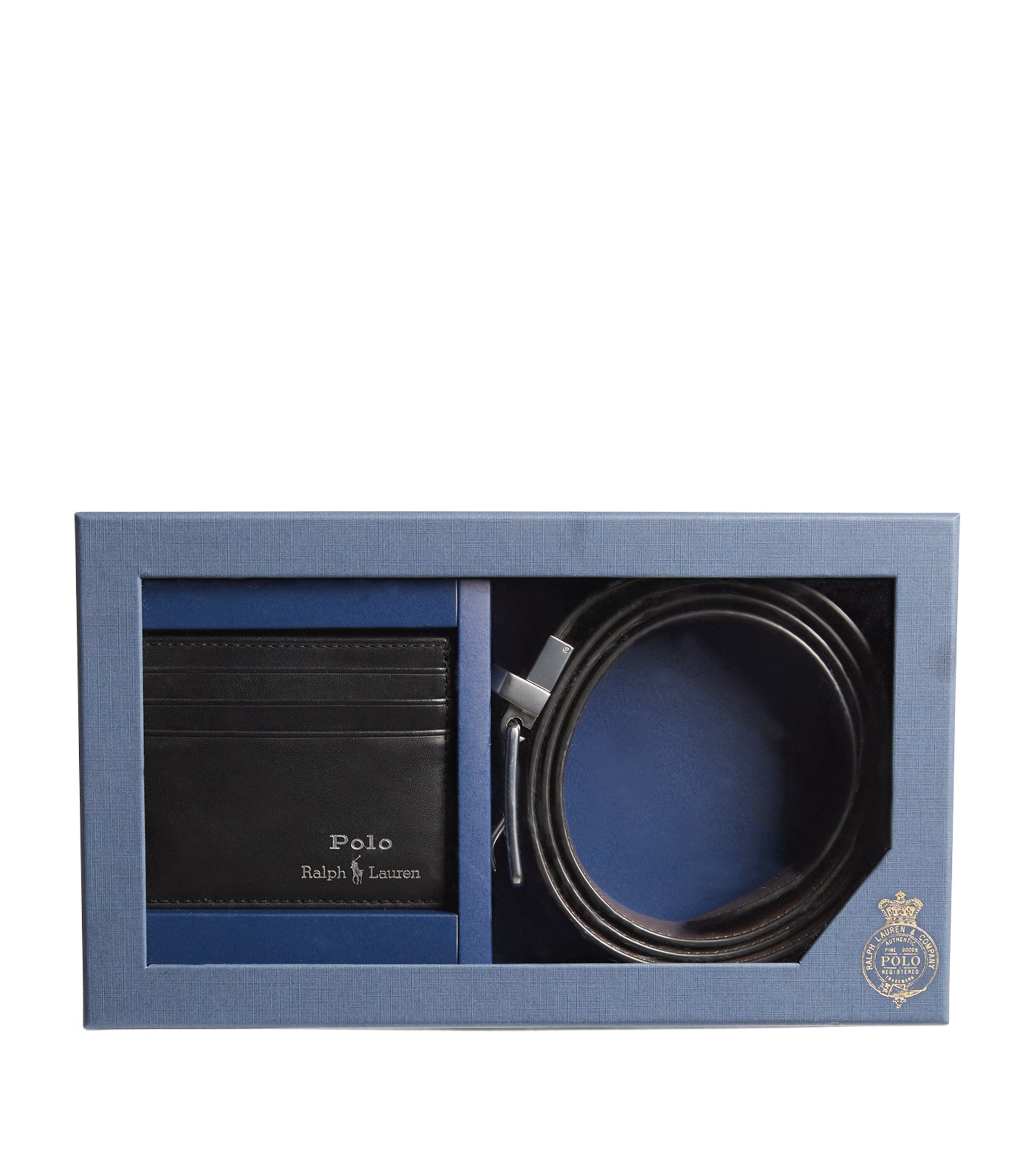 Polo Ralph Lauren Belt and Card Holder Gift Set Black Image 5
