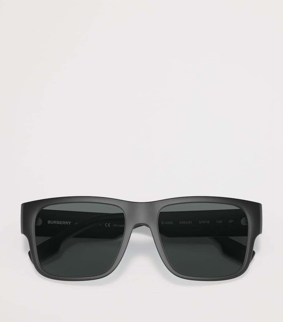 Burberry Knight Square Sunglasses Black Image 5
