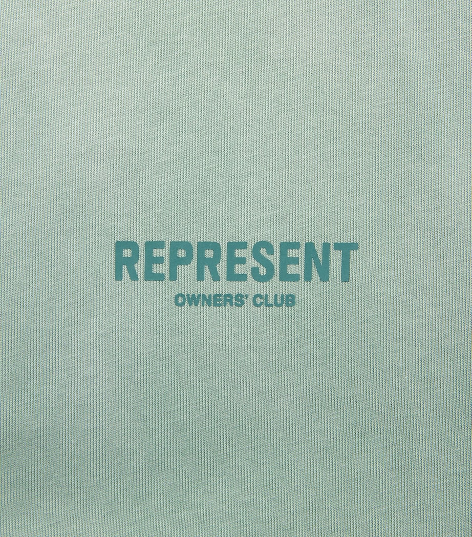 Represent Mens Cotton Owners Club T-Shirt Washed Aloe Image 6