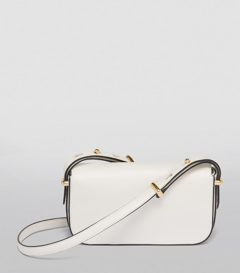 Leather Emblème Shoulder Bag F0PG7 Image 6