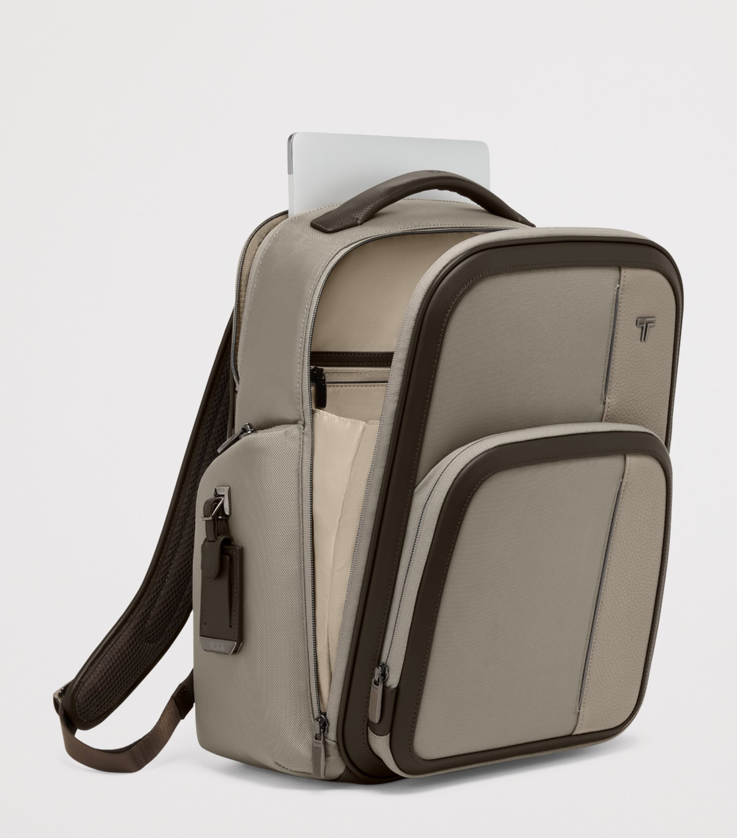 Tumi Large Arrivé Barker Backpack Taupe Image 2