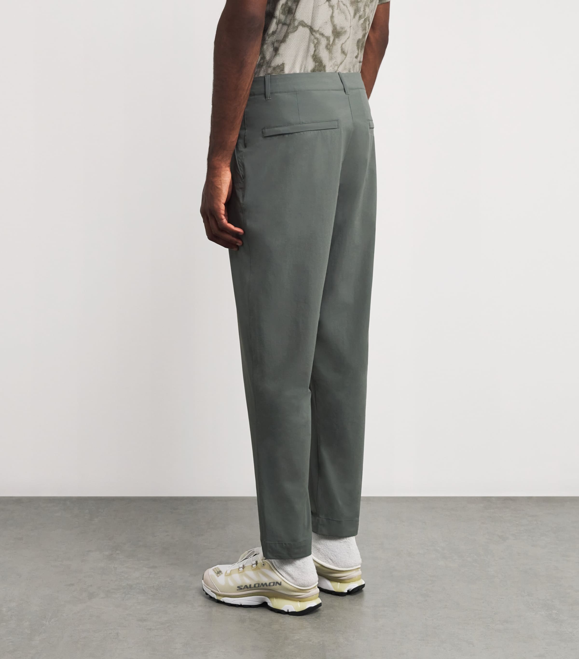 Water-Resistant Course Trousers GREEN Image 4