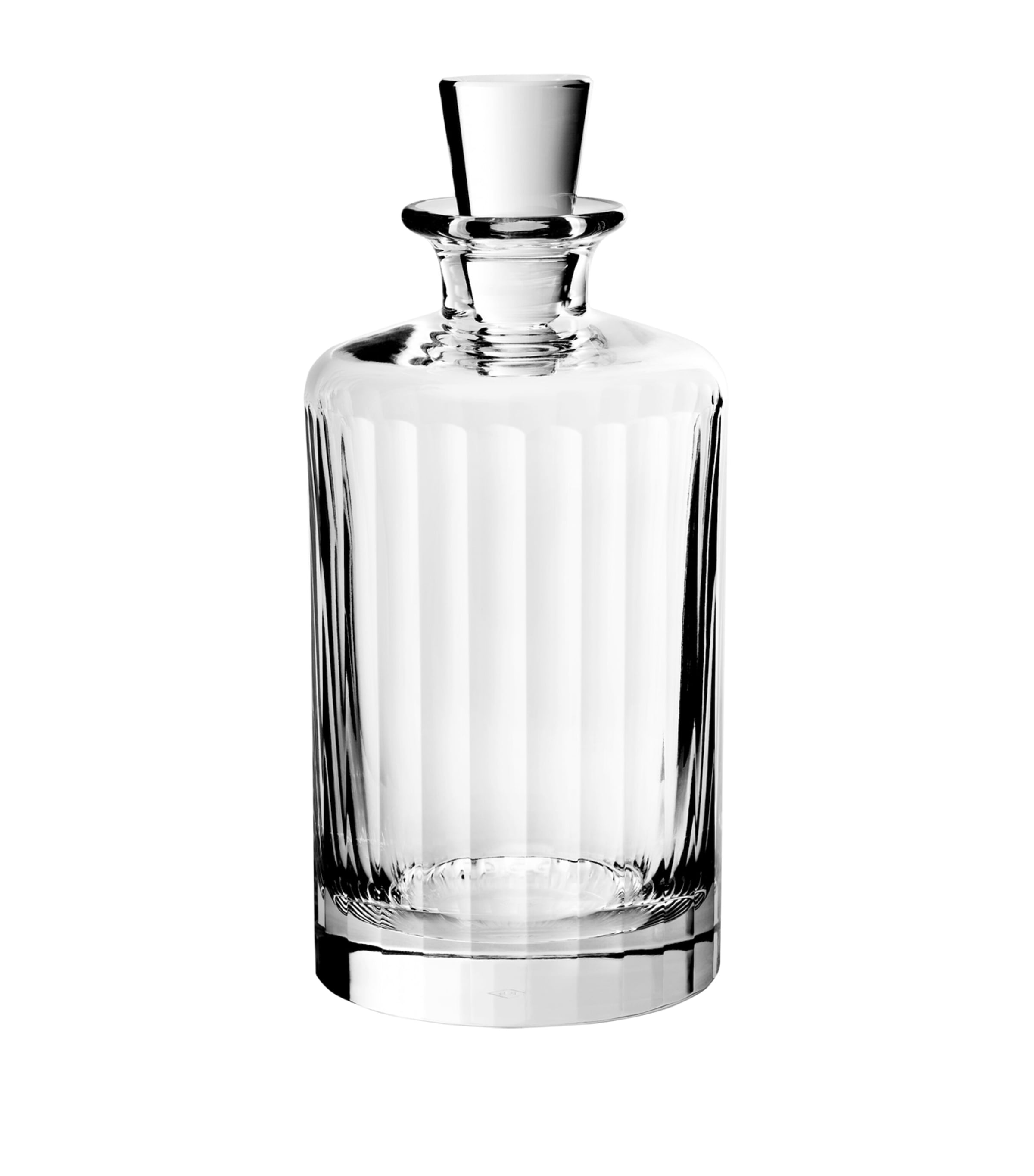 Richard Brendon Fluted Decanter In Transparent