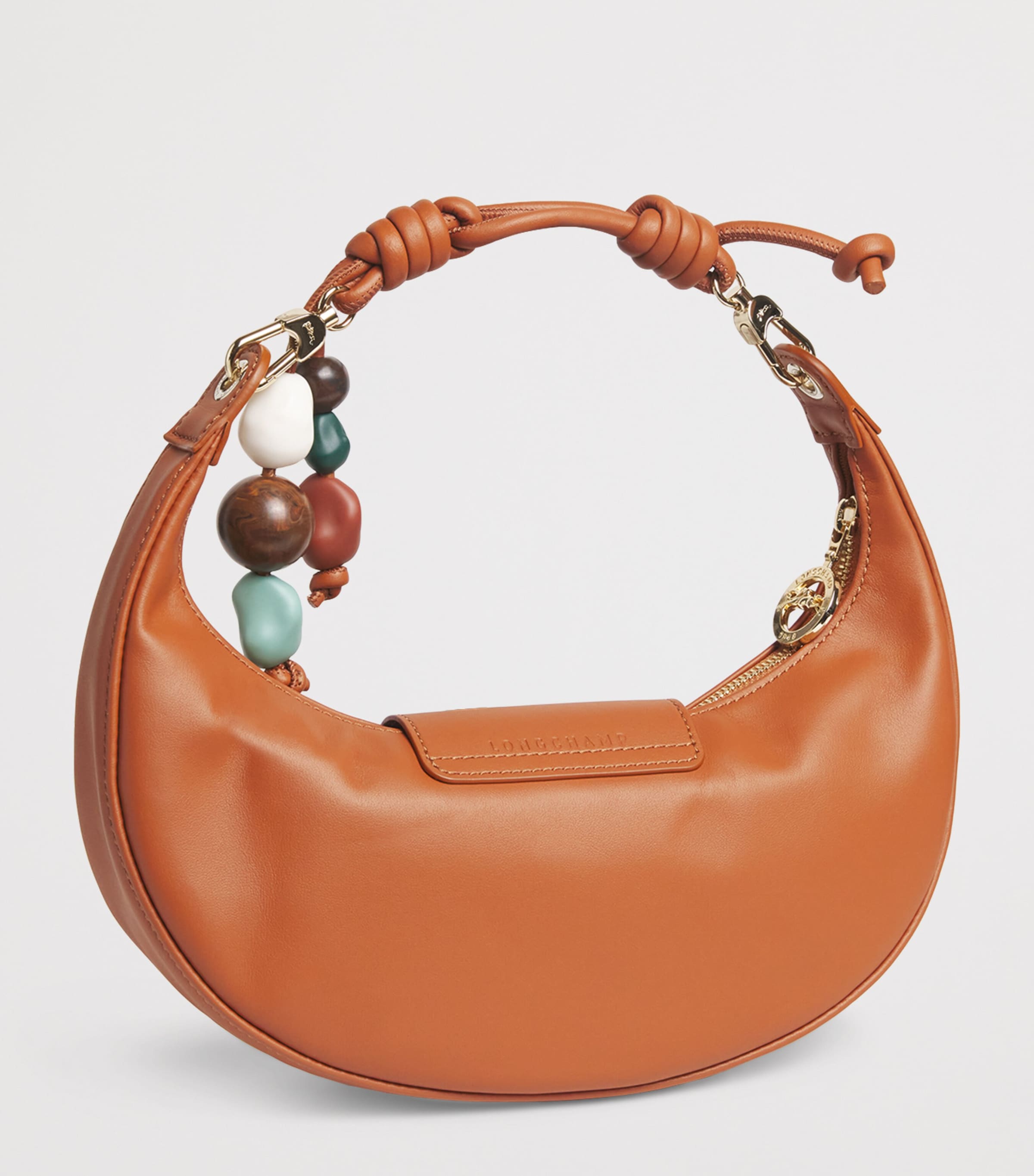 Longchamp Medium Leather Le Pliage Xtra Shoulder Bag Cashew Image 3