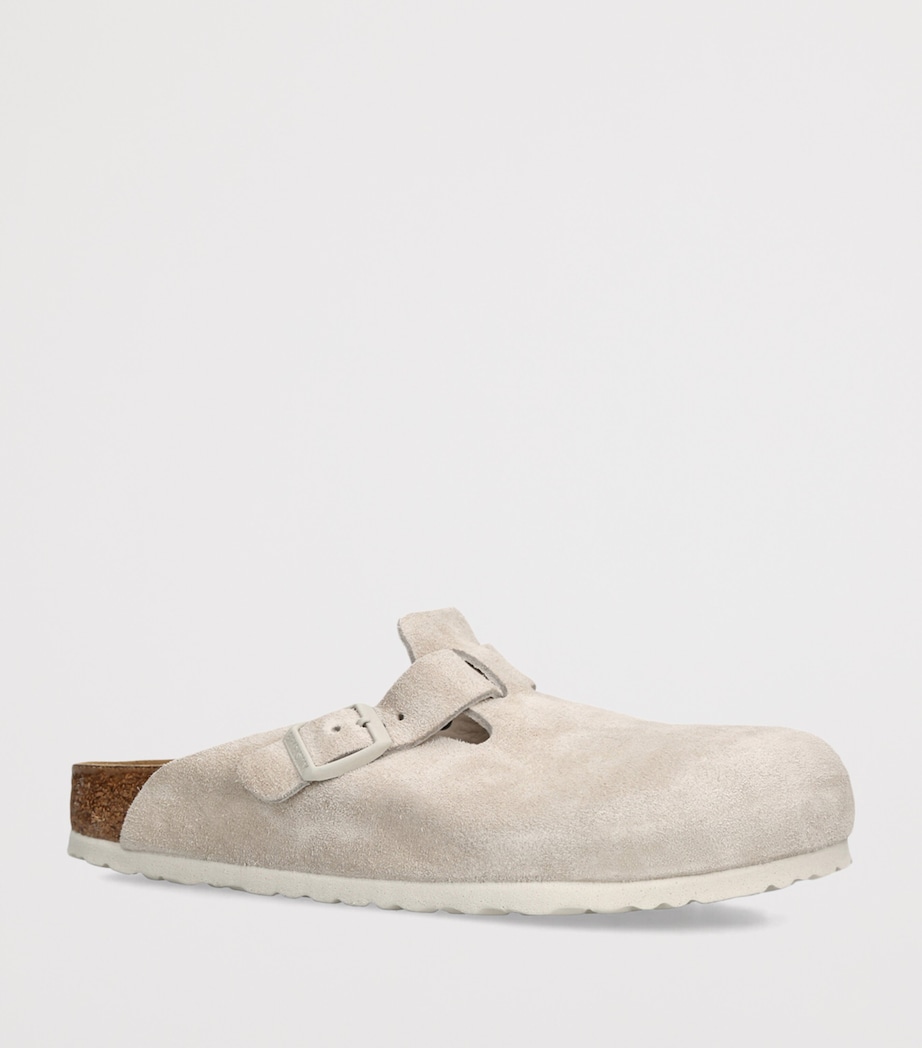 Birkenstock Suede Boston Clogs White/oth Image 3