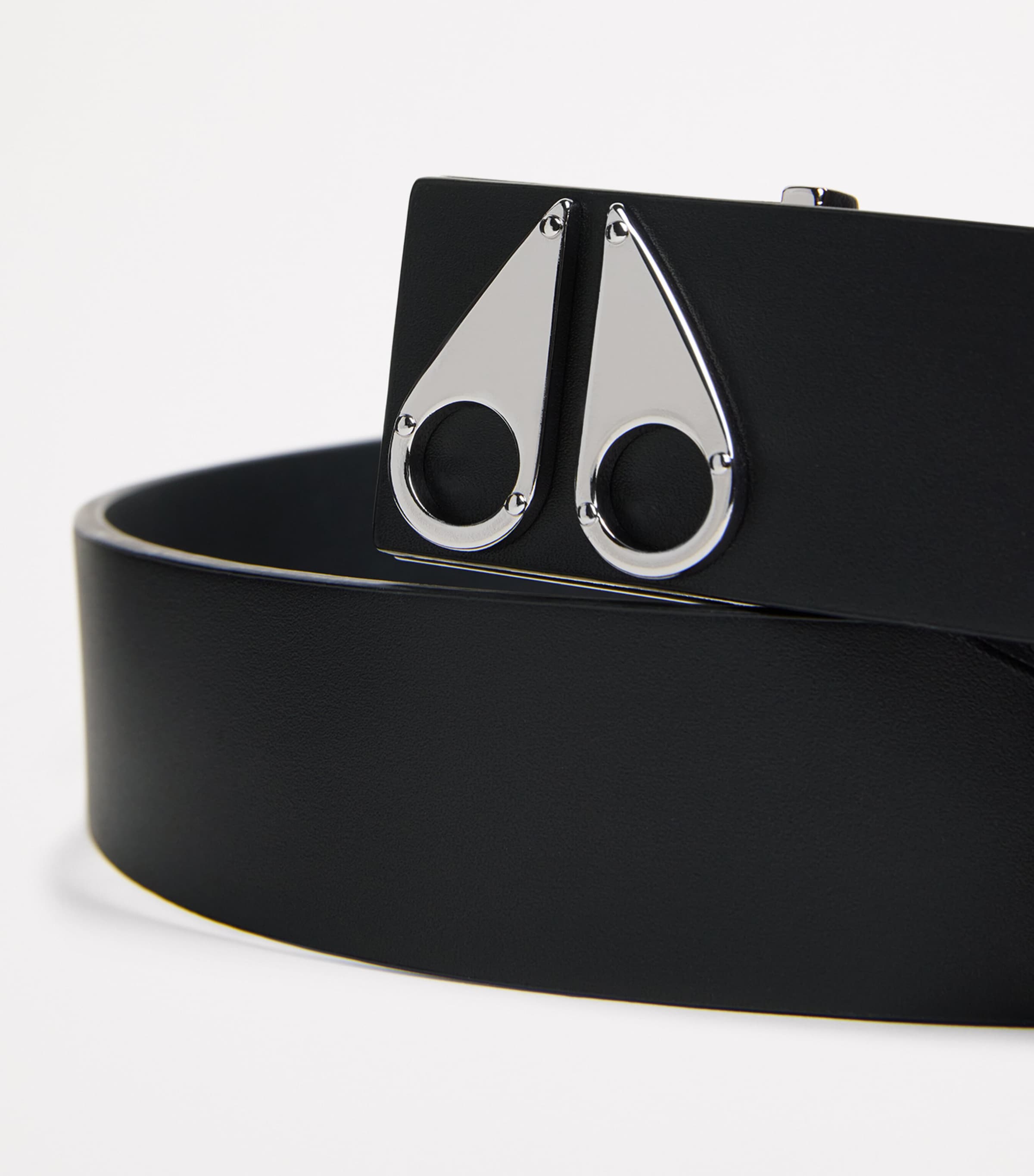 Leather Logo Belt SILVER - 199 Image 5