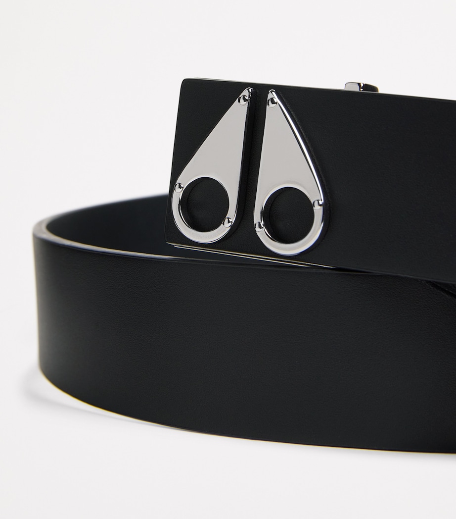 Leather Logo Belt SILVER - 199 Image 5