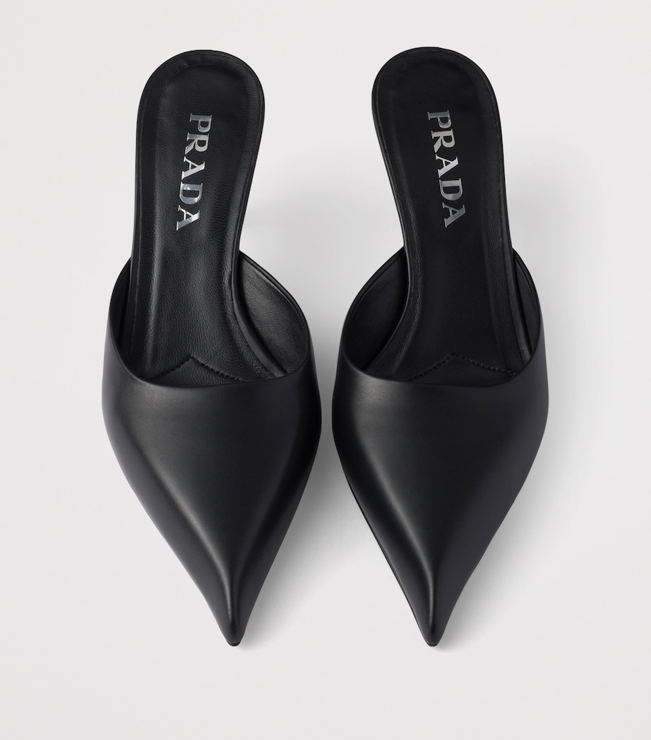 Leather Heeled Mules 10 F0002 Image 3