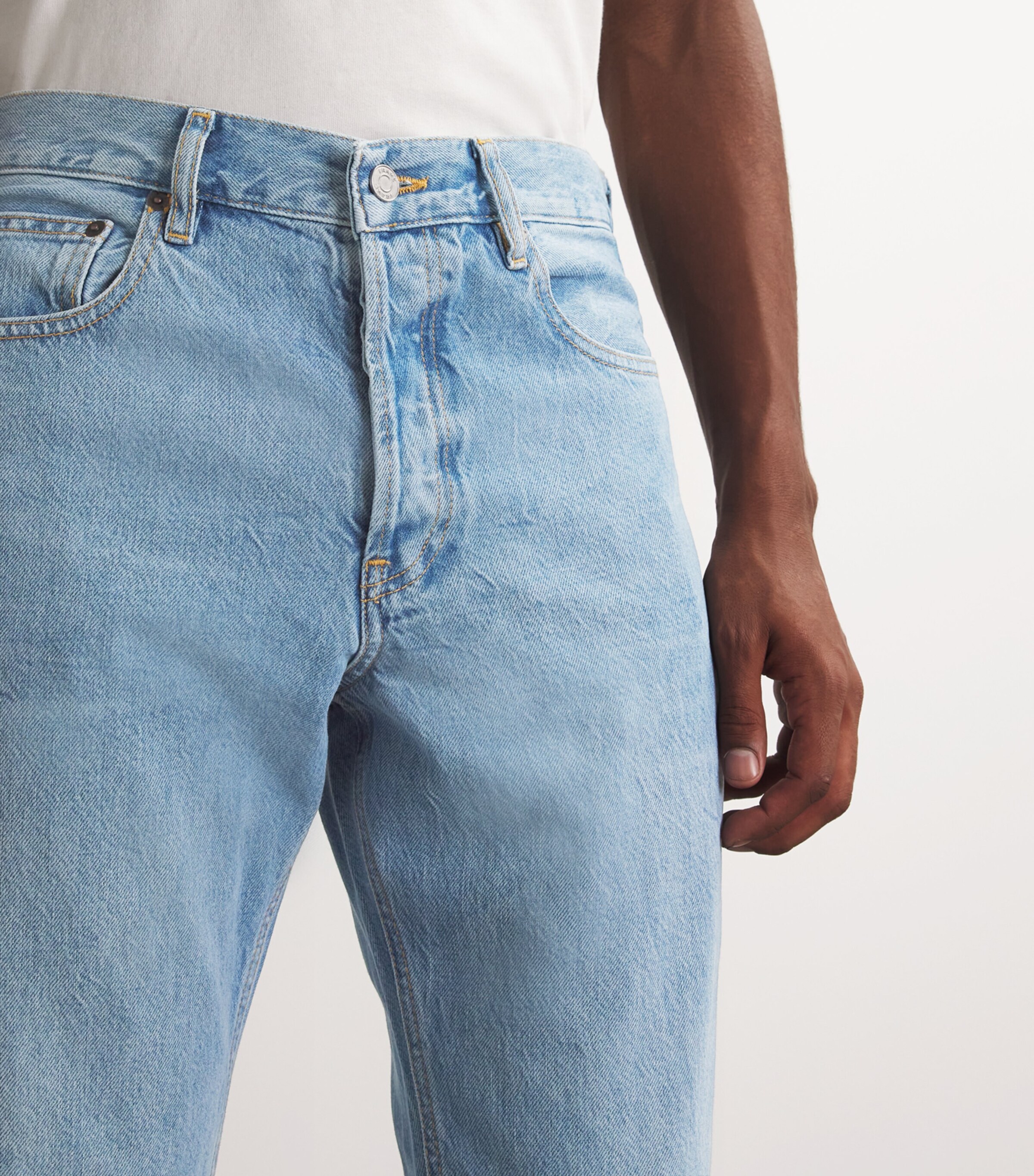 FRAME Mens The Straight Jeans Good Times Image 6