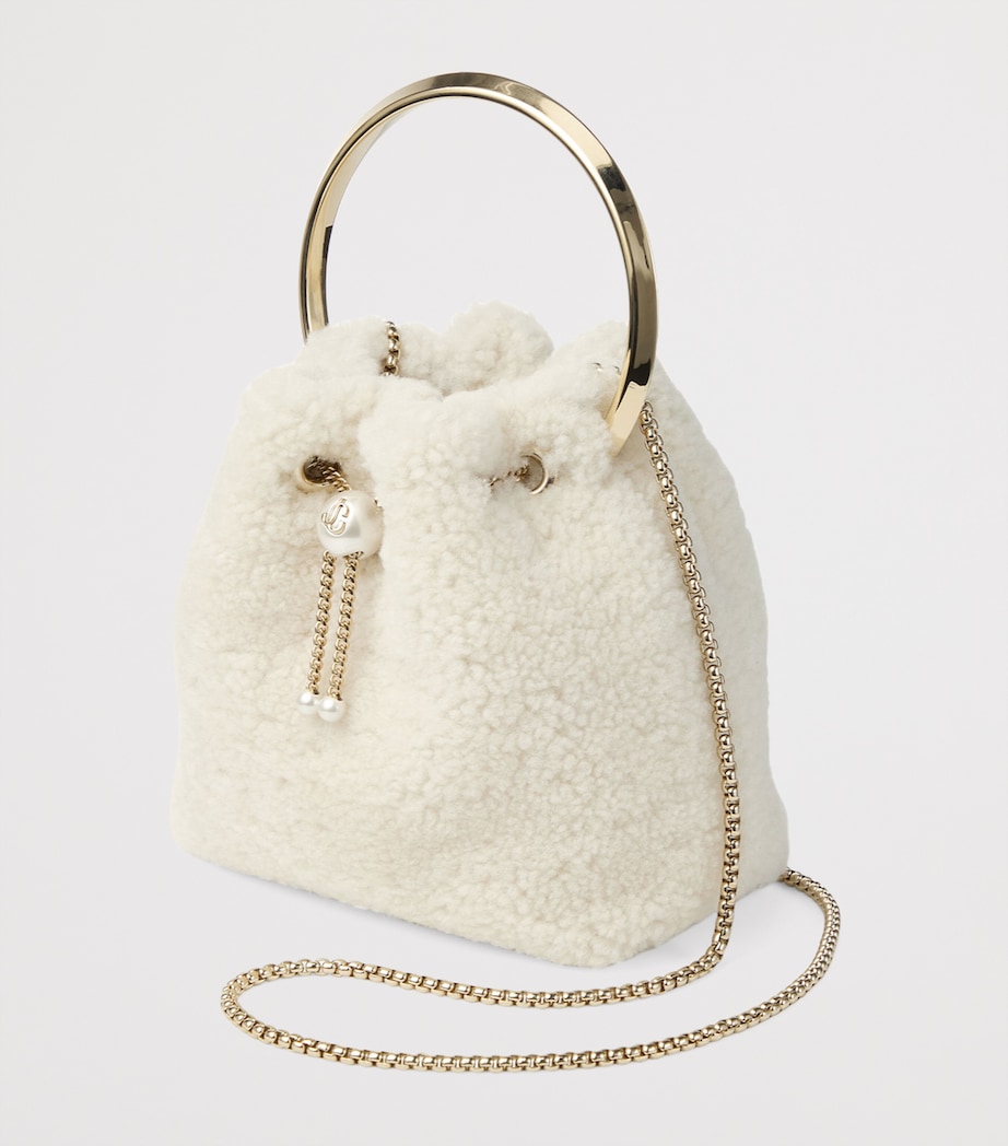 Bon Bon Shearling Top-Handle Bag NATURAL/LIGHT GOLD Image 3