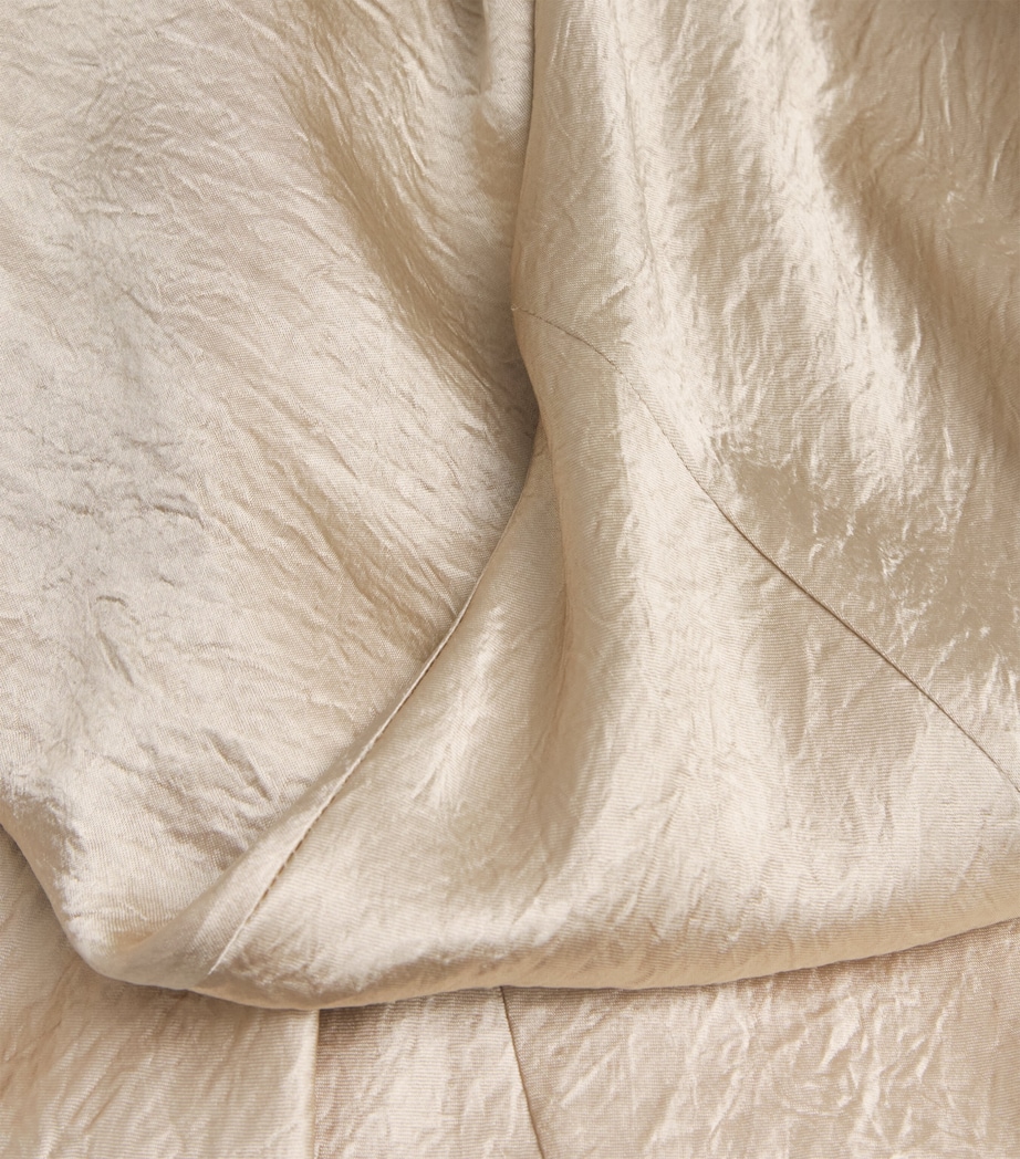 Satin Luster Maxi Dress C17 CHAMPAGNE Image 4