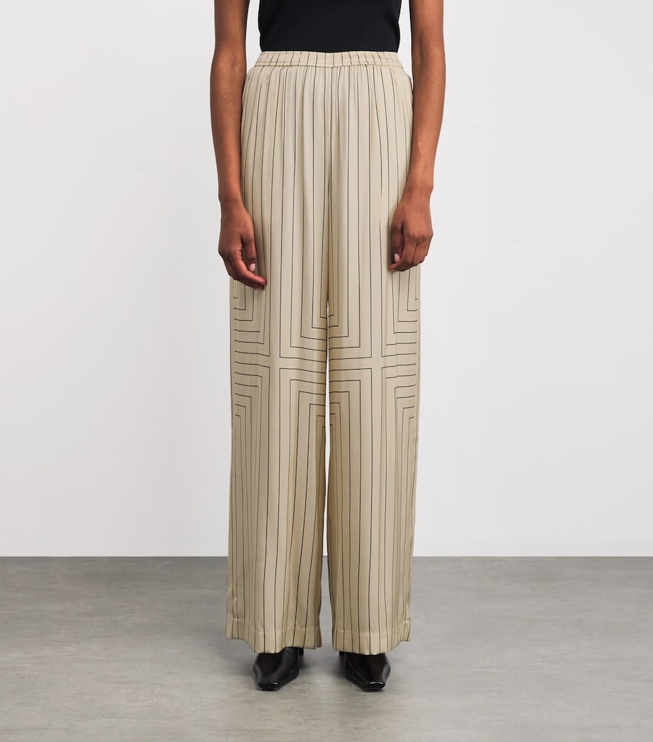 Geometric Print Hulin Trousers AFFOGATO/BLACK Image 3