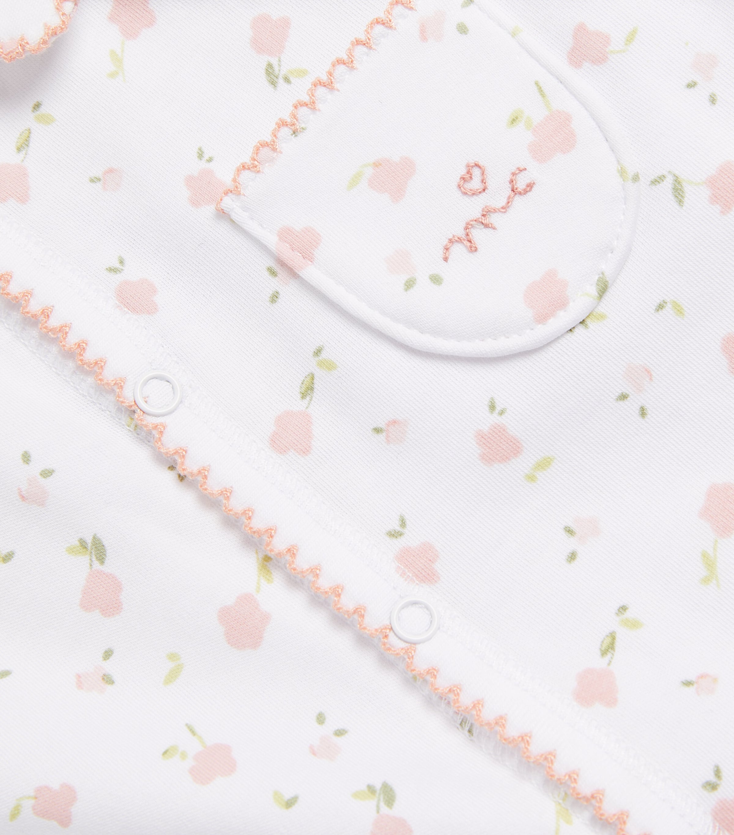 Marie-Chantal Floral Print All-In-One (0-12 Months) Pink Print Image 3