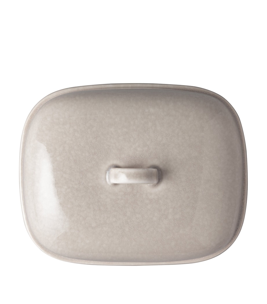 Porcelain Perlemor Butter Dish BEIGE Image 3