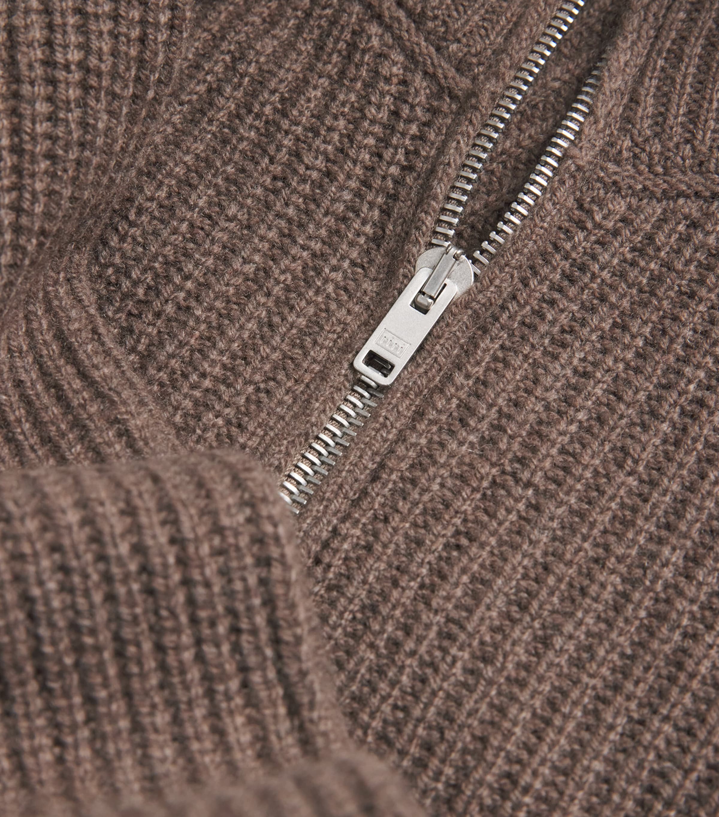 Wool-Cashmere Mallam Zip-Up Cardigan TOAST Image 5