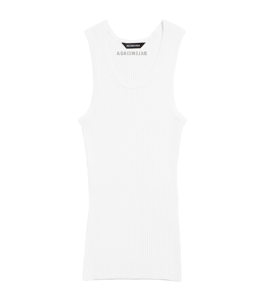 Balenciaga Womens Wool-Blend Tank Top Image 1