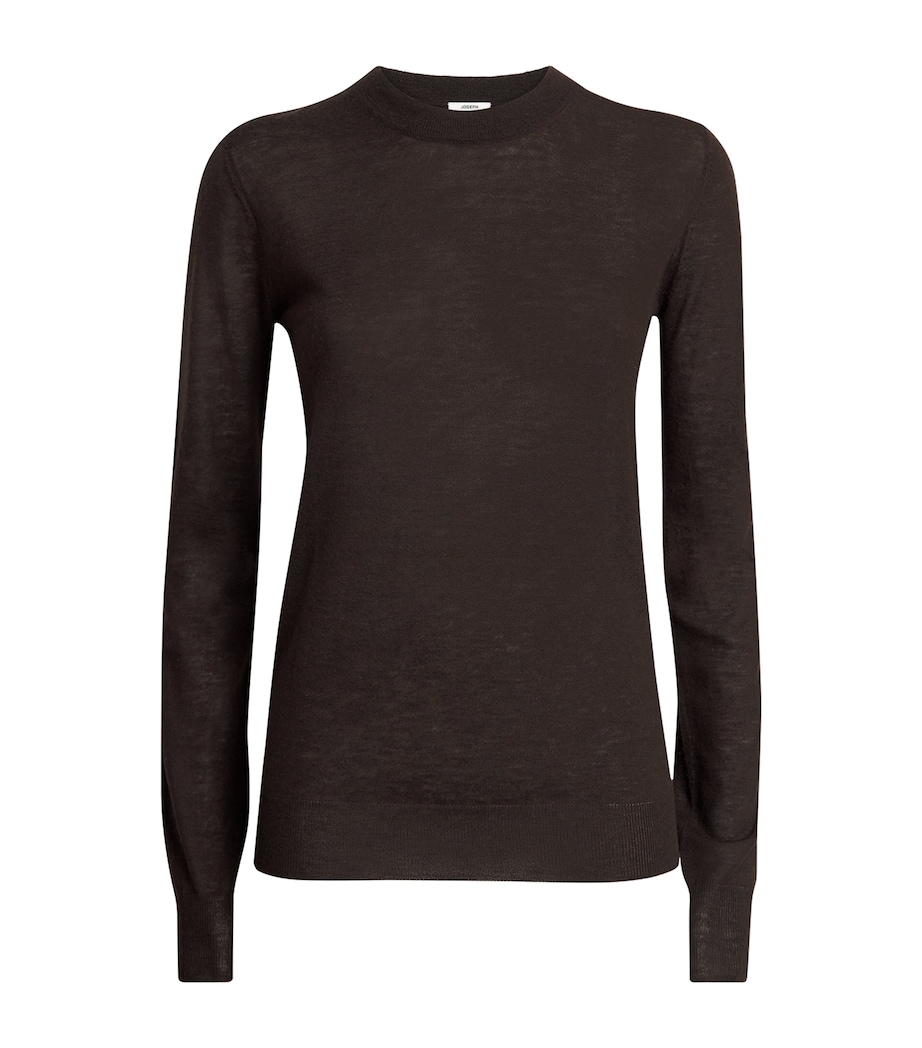 Cashmere Round-Neck Sweater COCOA Image 1