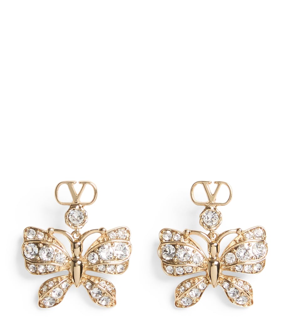 Valentino Garavani Swarovski Crystal Flutterby Earrings Image 1