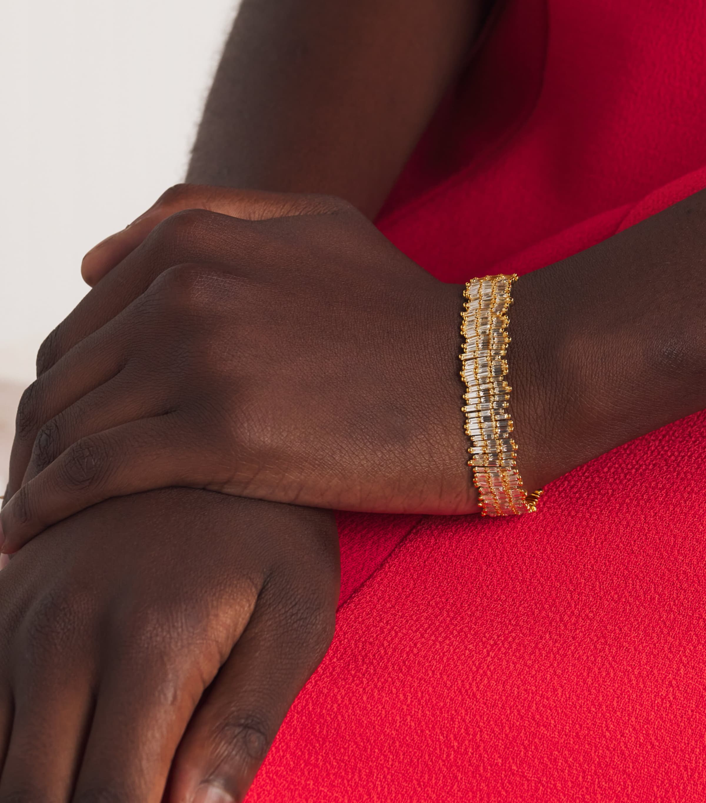 Yellow Gold and Diamond Classic Fireworks Bangle 18K YG/WD Image 2