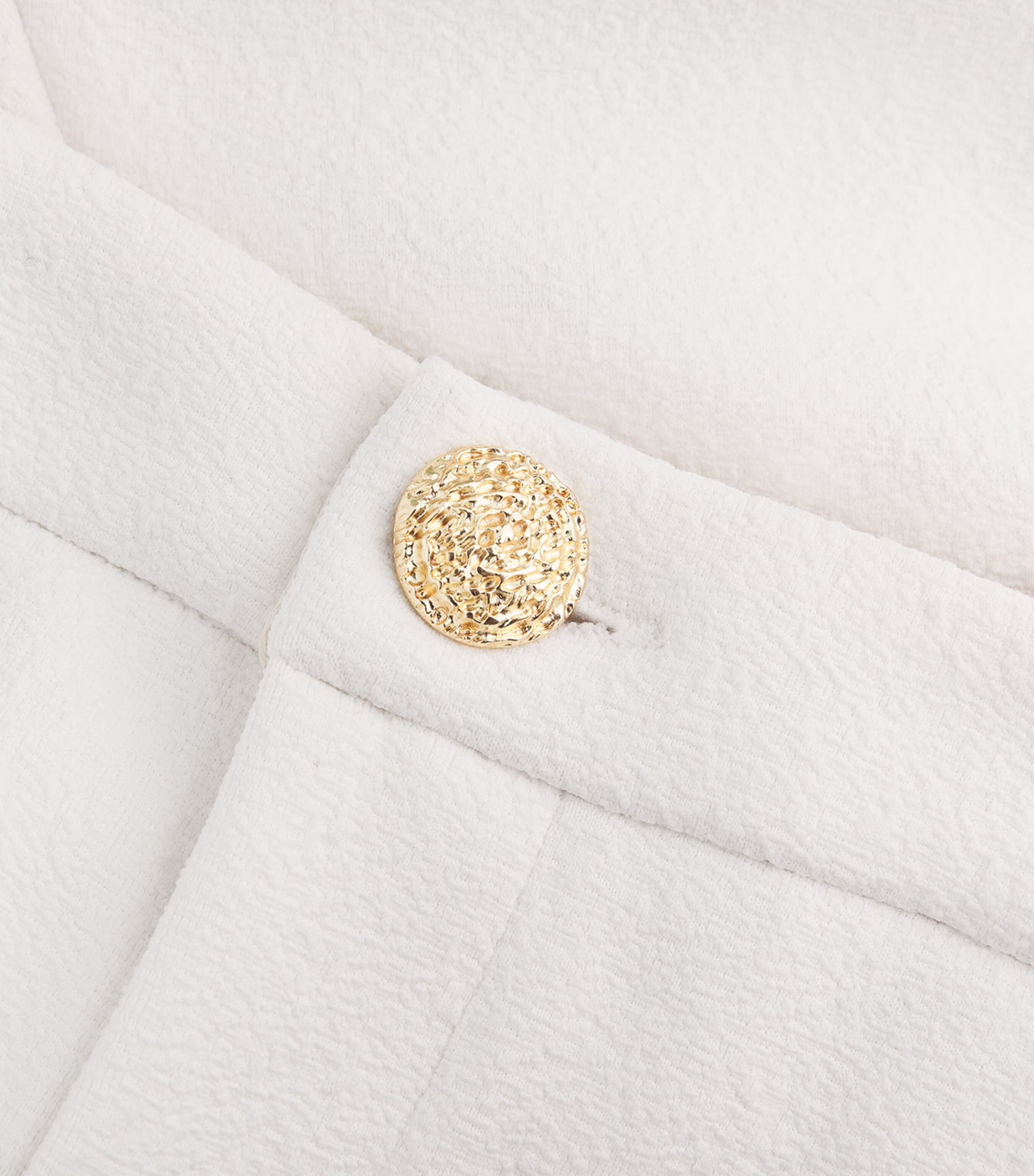 Embroidered Jade Tailored Shorts OFF WHITE Image 5