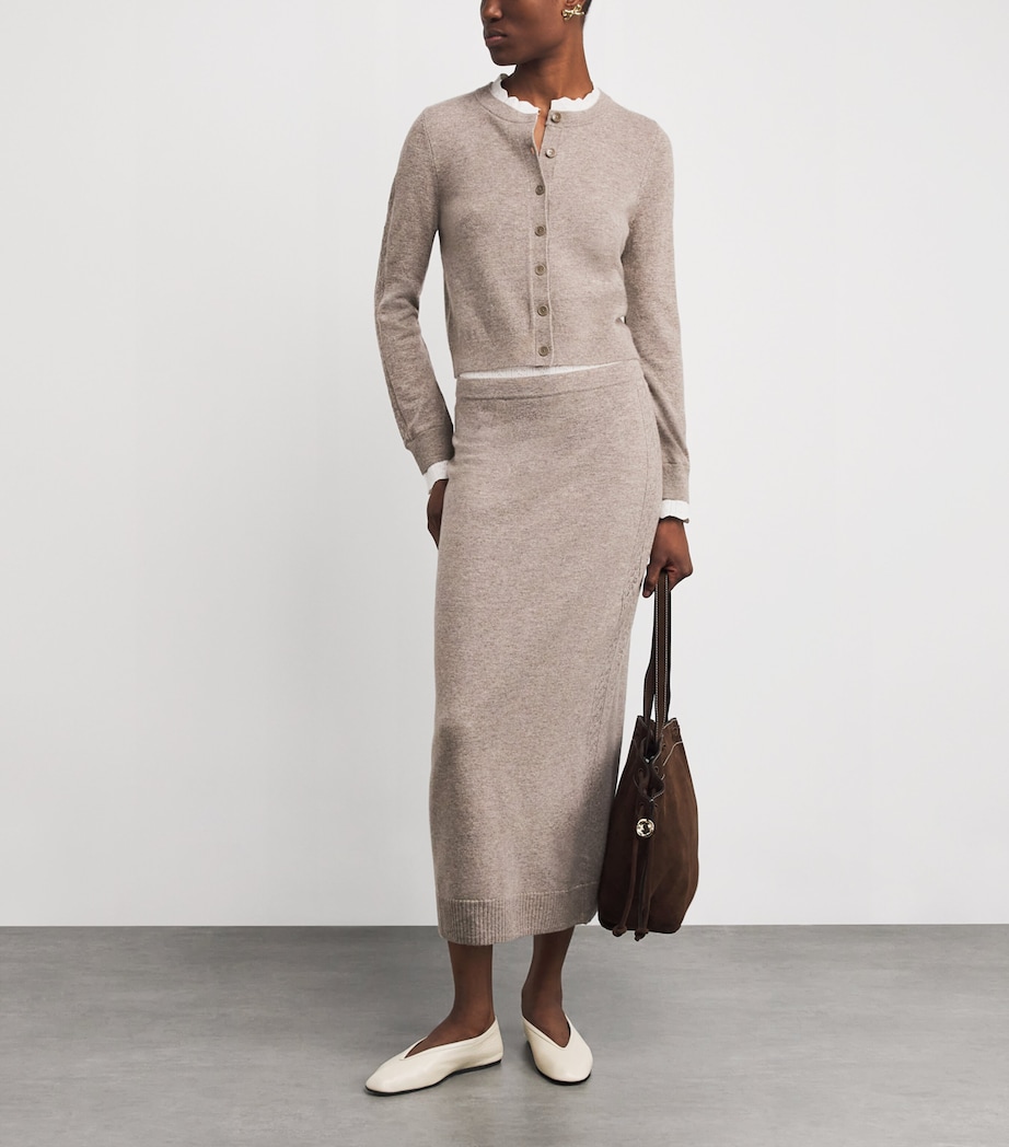 Wool-Cashmere Cardigan CARAMEL Image 2