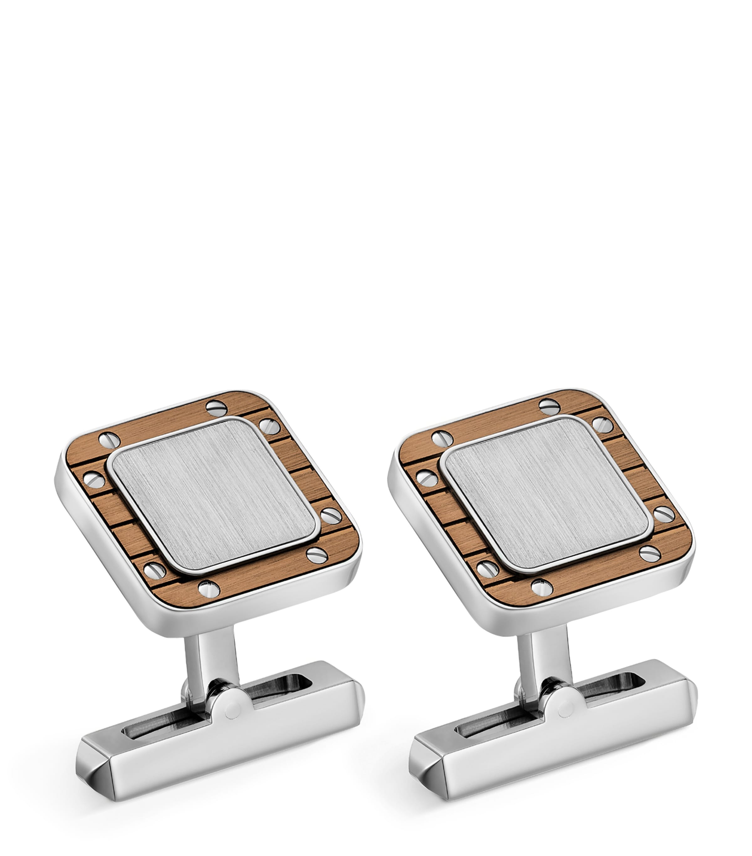 Sterling Silver Santos de Cartier Cufflinks SILVER Image 1